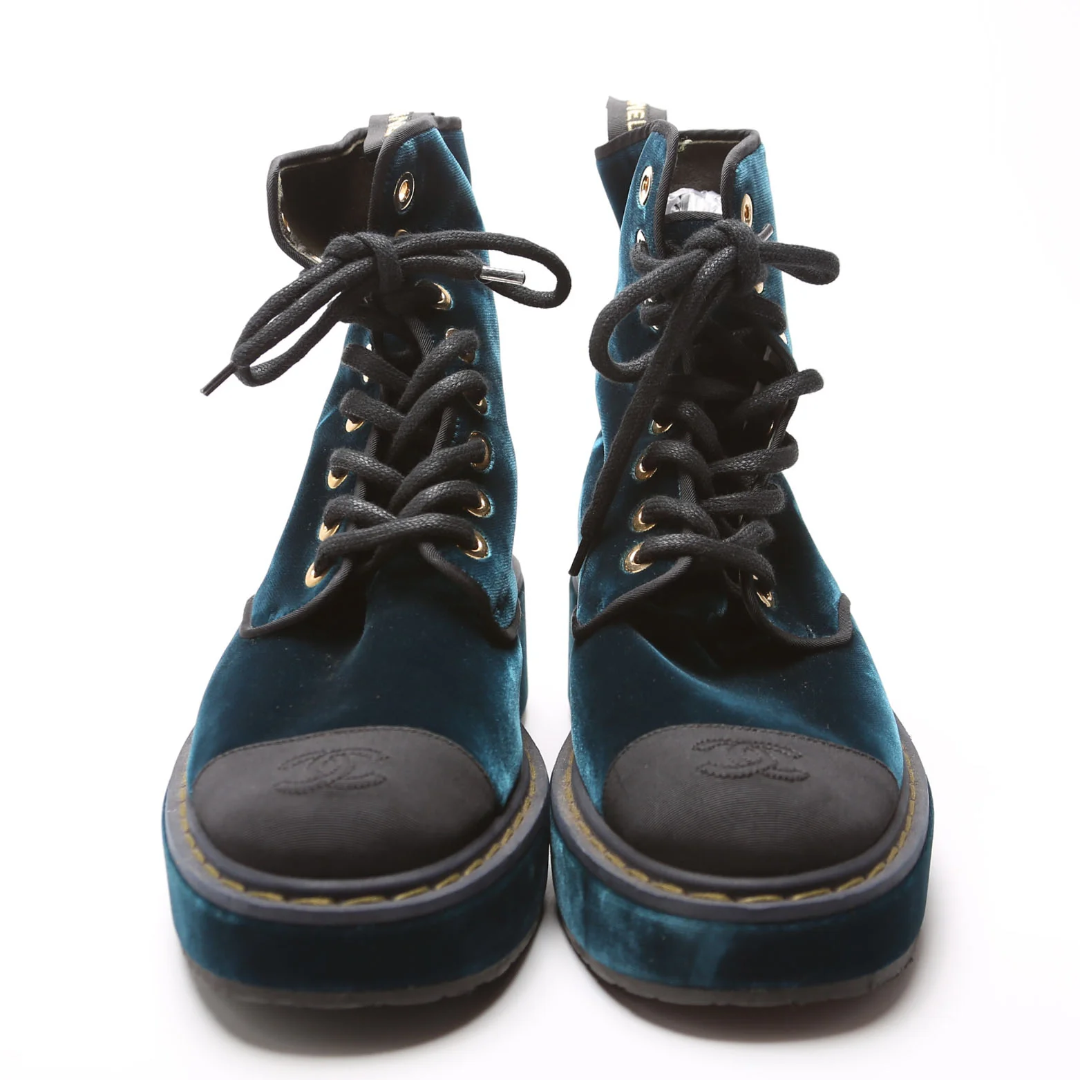 Captoe CC Velvet Combat Boots Size 38.5 - Image 2