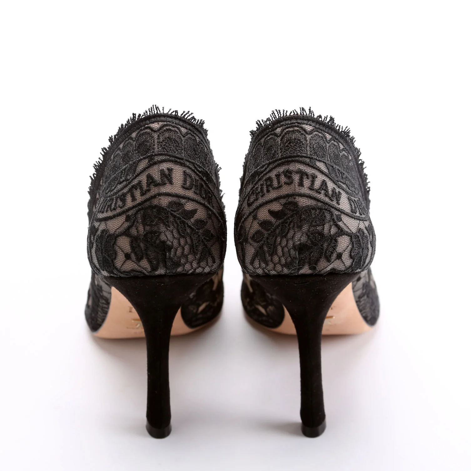 Capture Illusion Lace Pumps Size 39.5 Black - Image 4