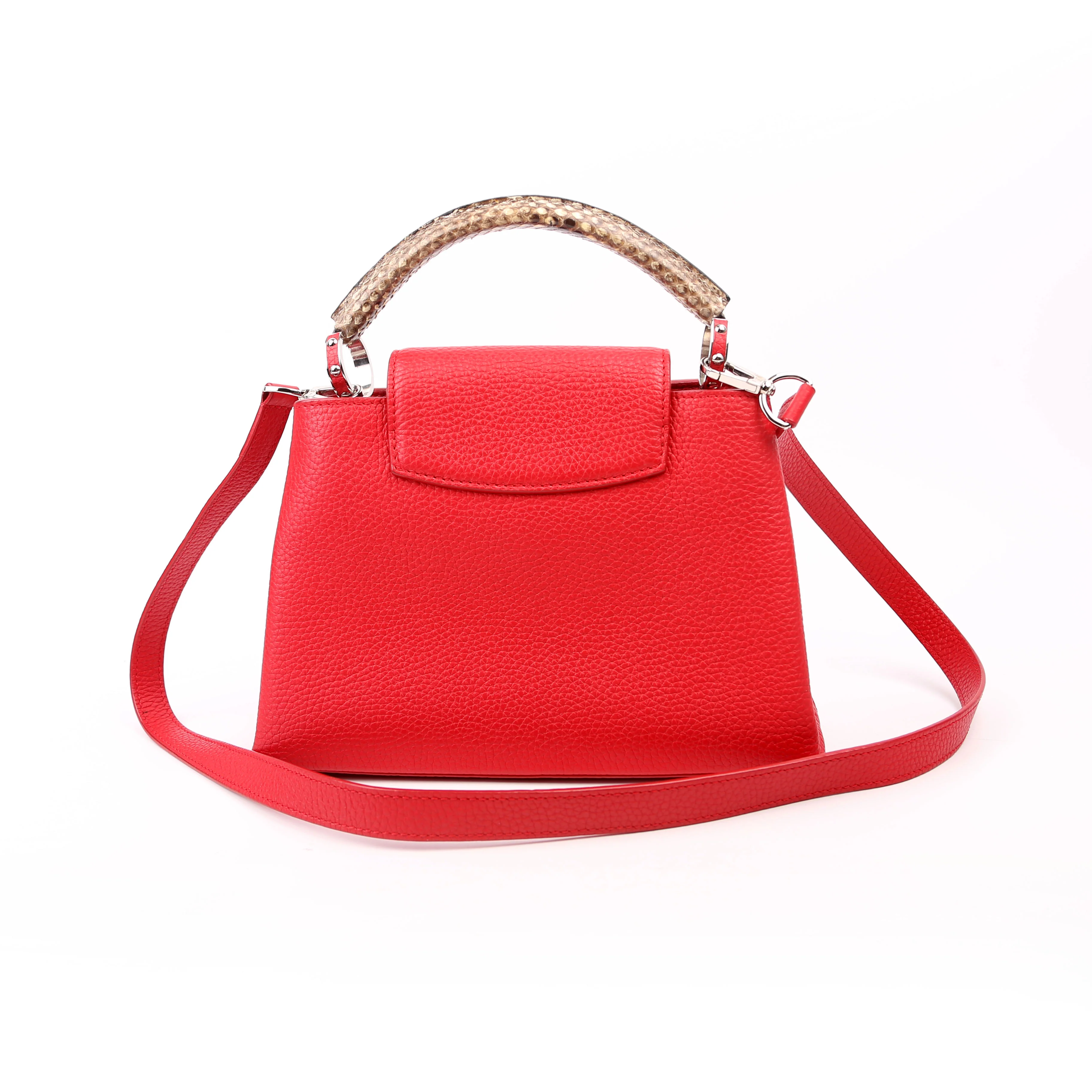 Capucines BB Taurillon Python Red - Image 2