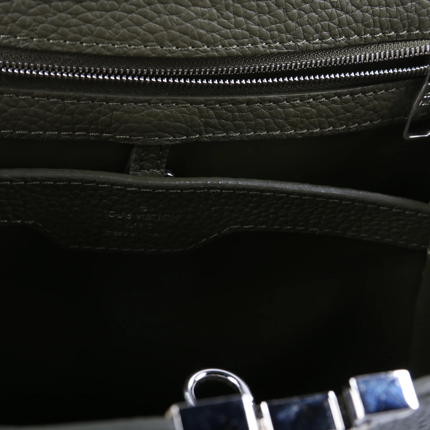 Capucines PM Taurillon/Python Green - Image 10