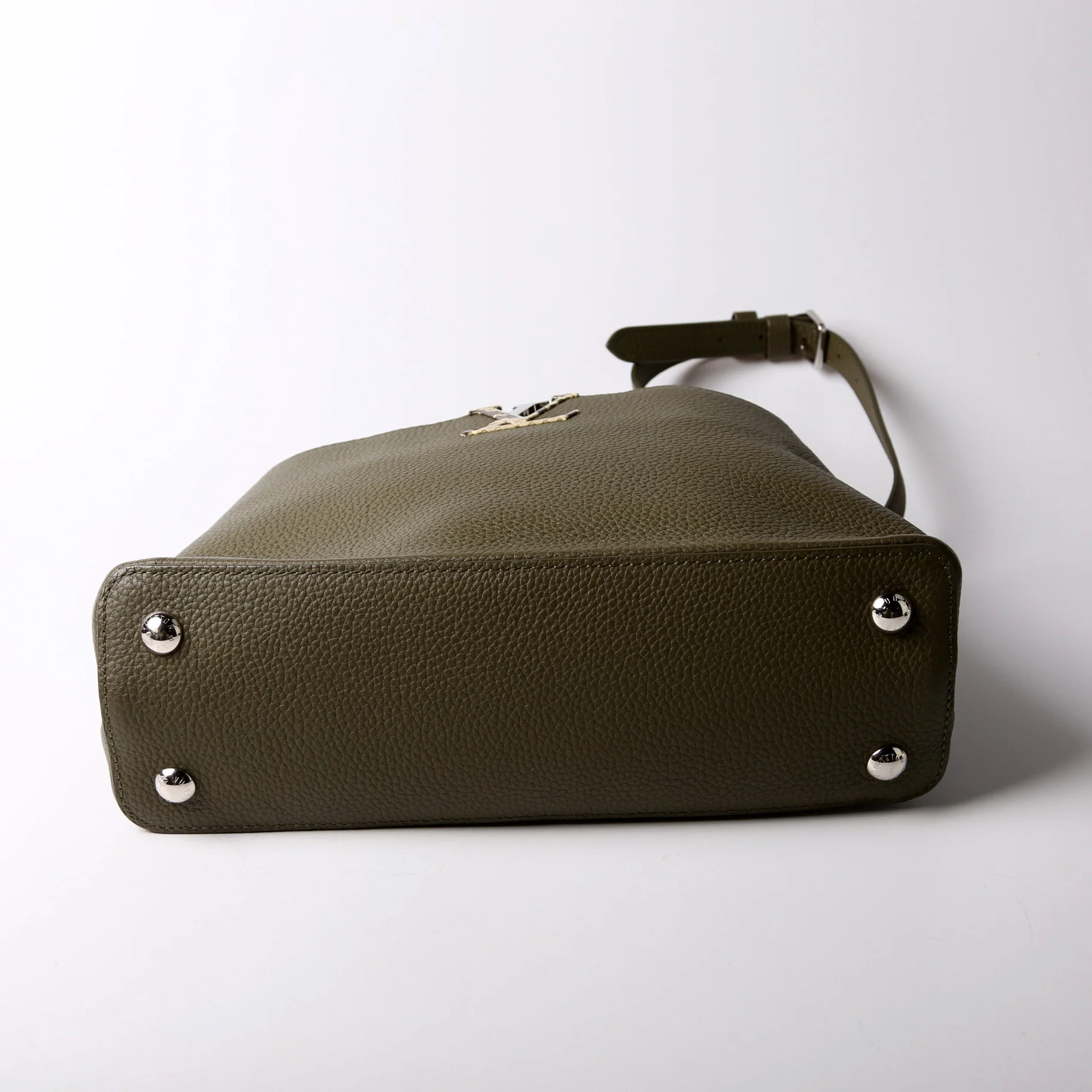 Capucines PM Taurillon/Python Green - Image 4