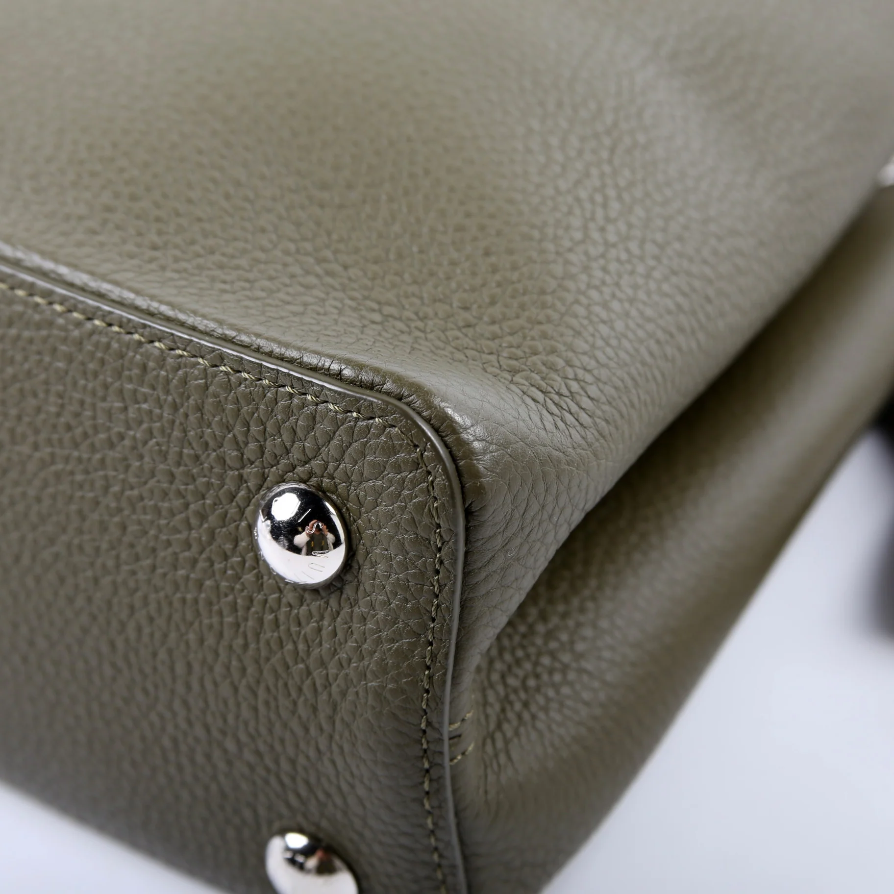 Capucines PM Taurillon/Python Green - Image 6