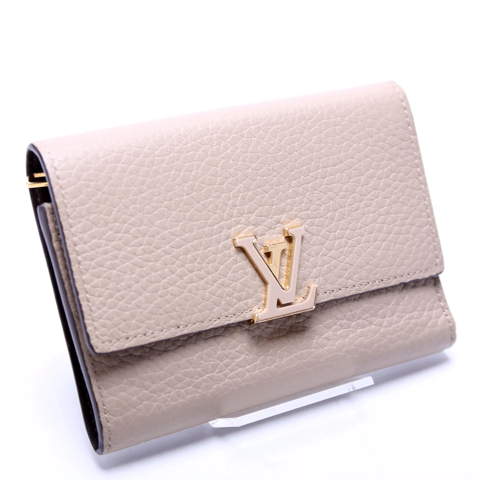 Capucines Wallet Compact Beige - Image 2
