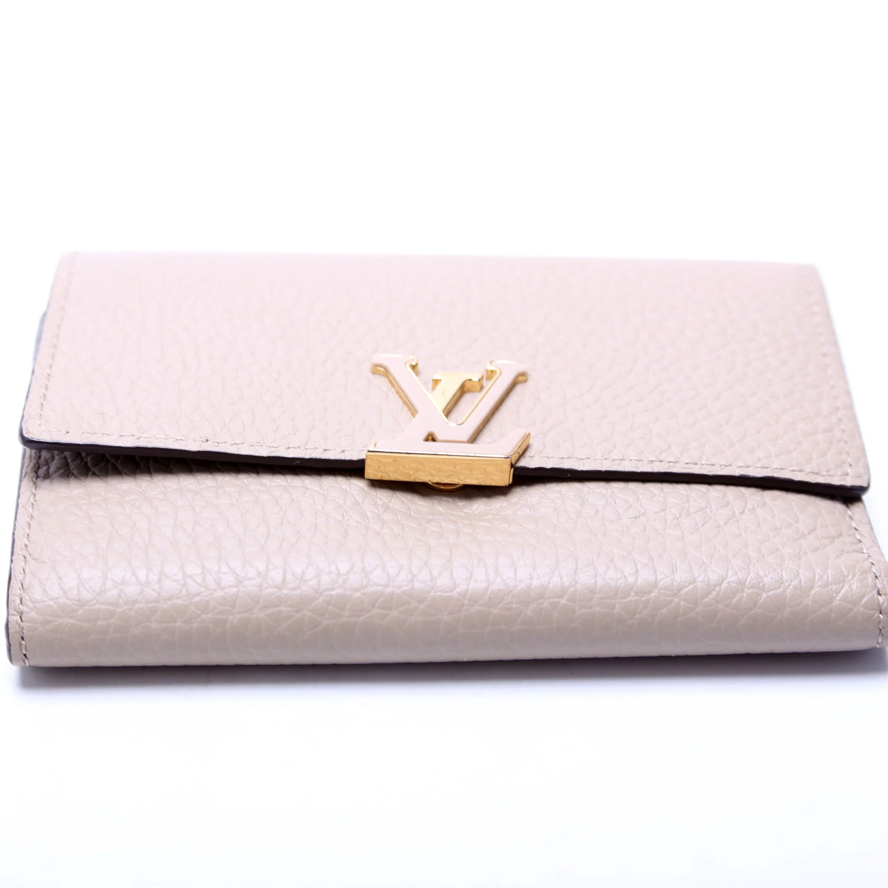 Capucines Wallet Compact Beige - Image 4