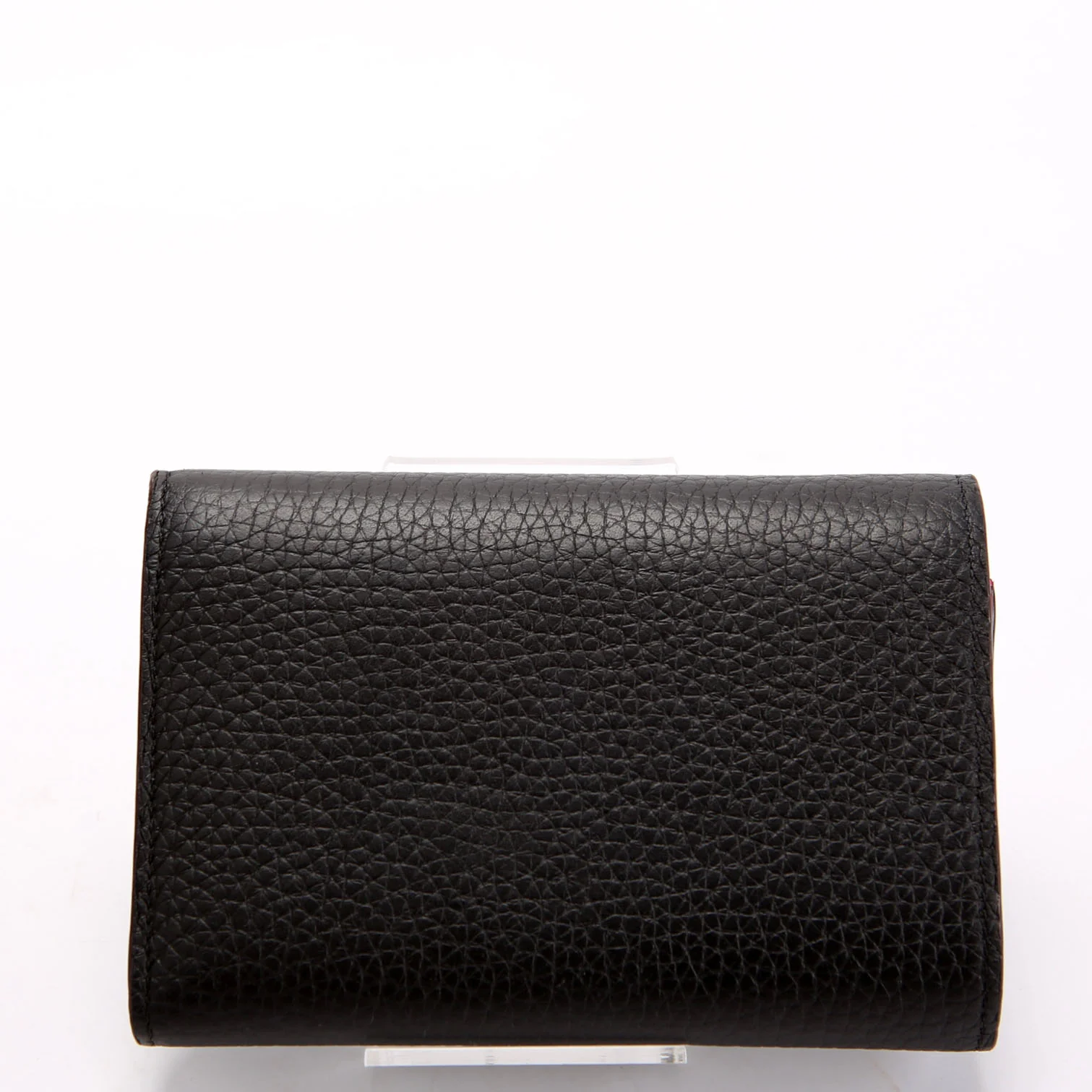 Capucines Wallet Compact Black/Pink - Image 3