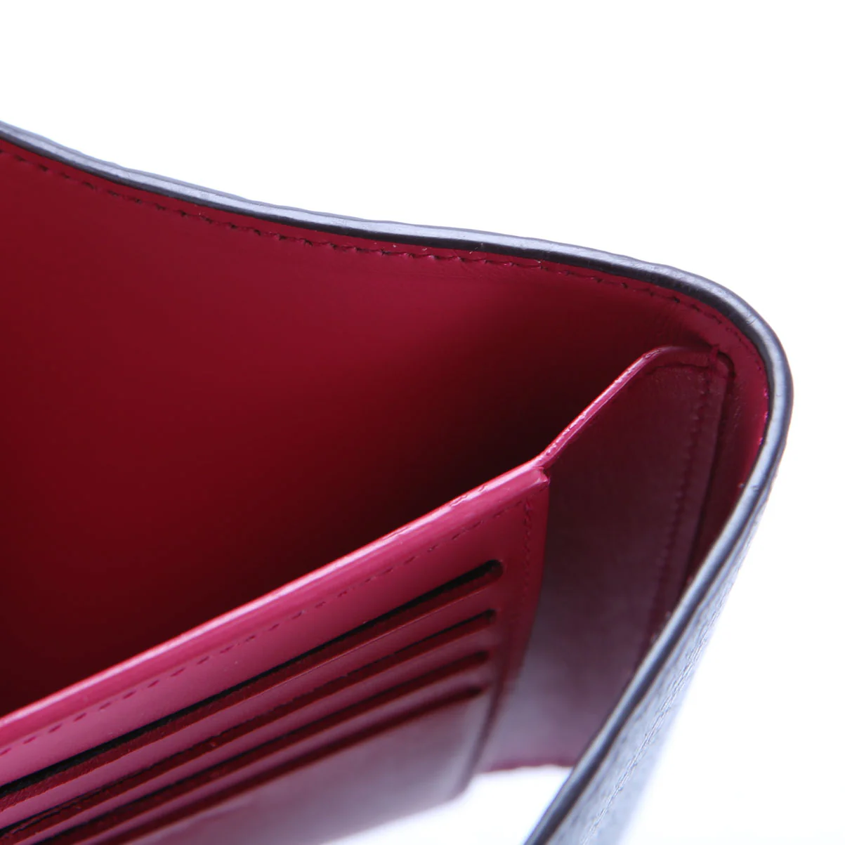 Capucines Wallet Compact Black/Pink - Image 8
