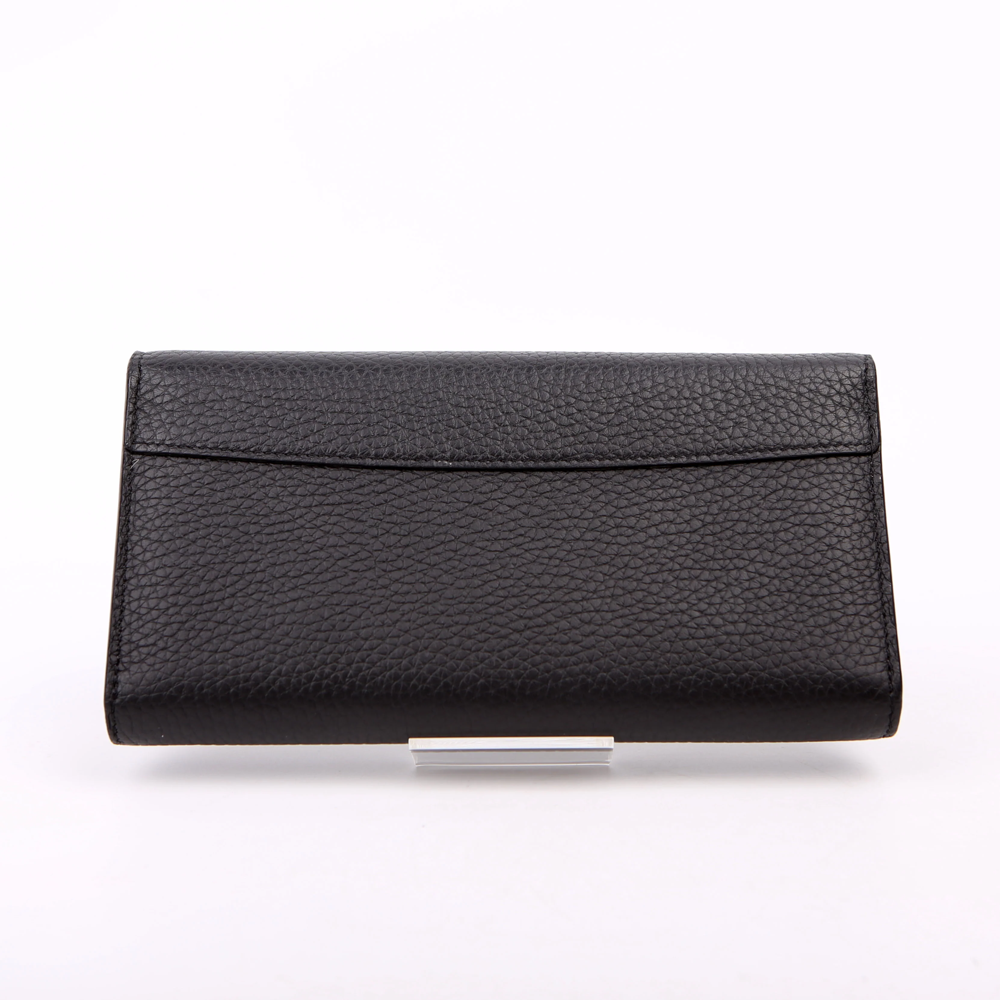 Capucines Wallet Taurillon Flower Black - Image 3