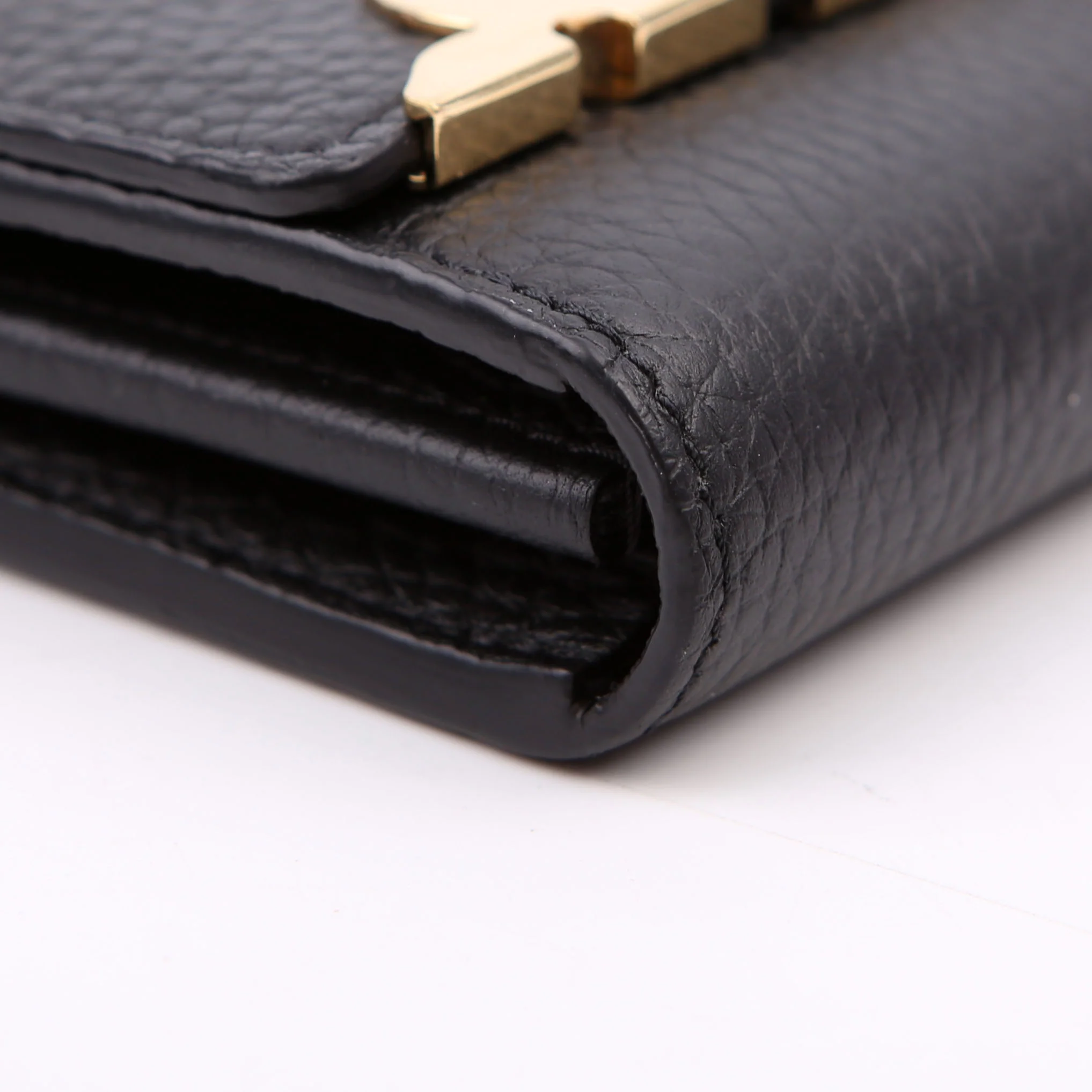 Capucines Wallet Taurillon Flower Black - Image 5