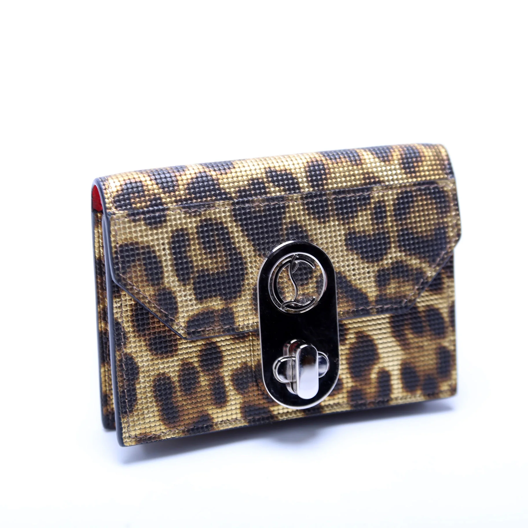 Card Holder Cheetah Print Gold - Image 2