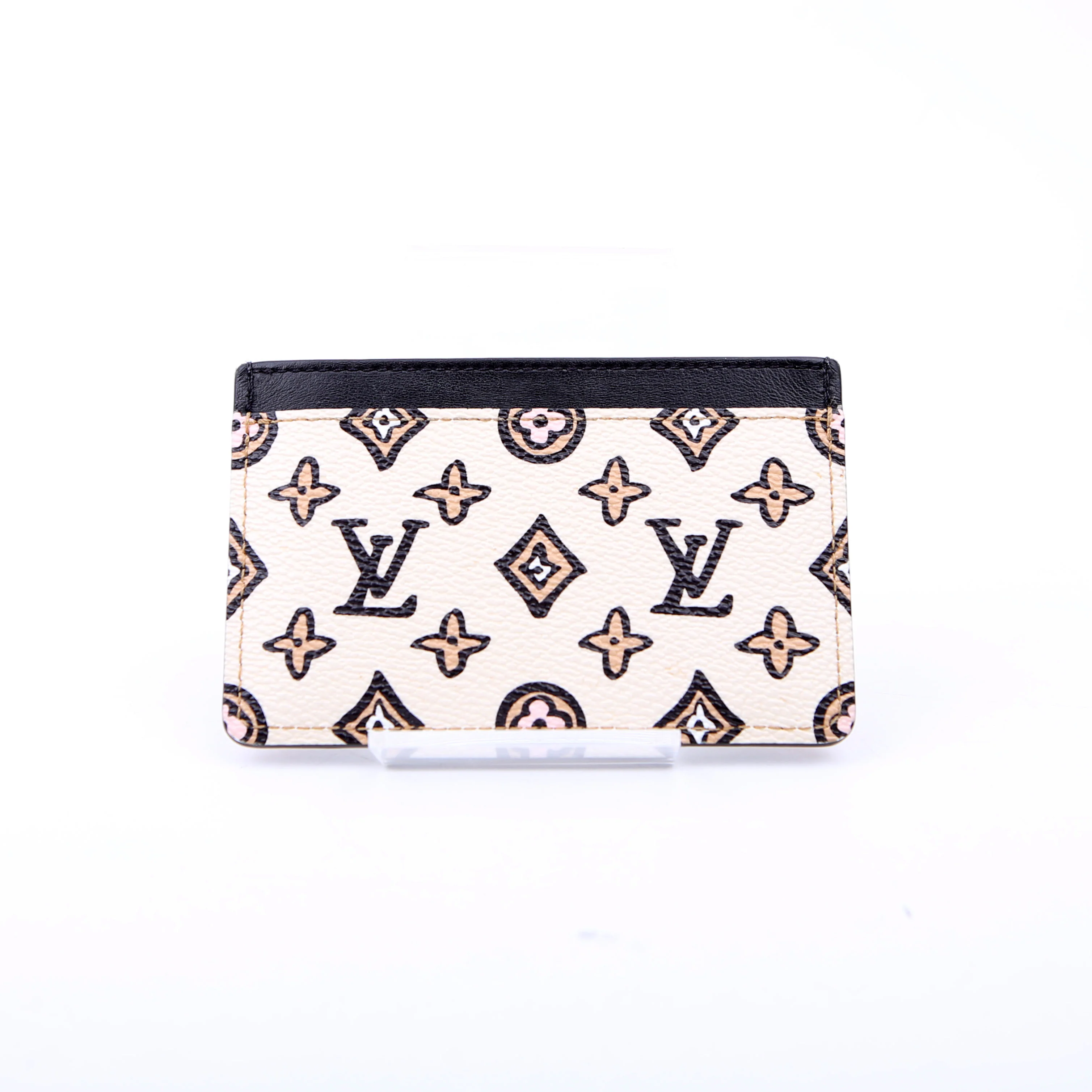 Card Holder Wild At Heart Monogram Tan/Black - Image 3