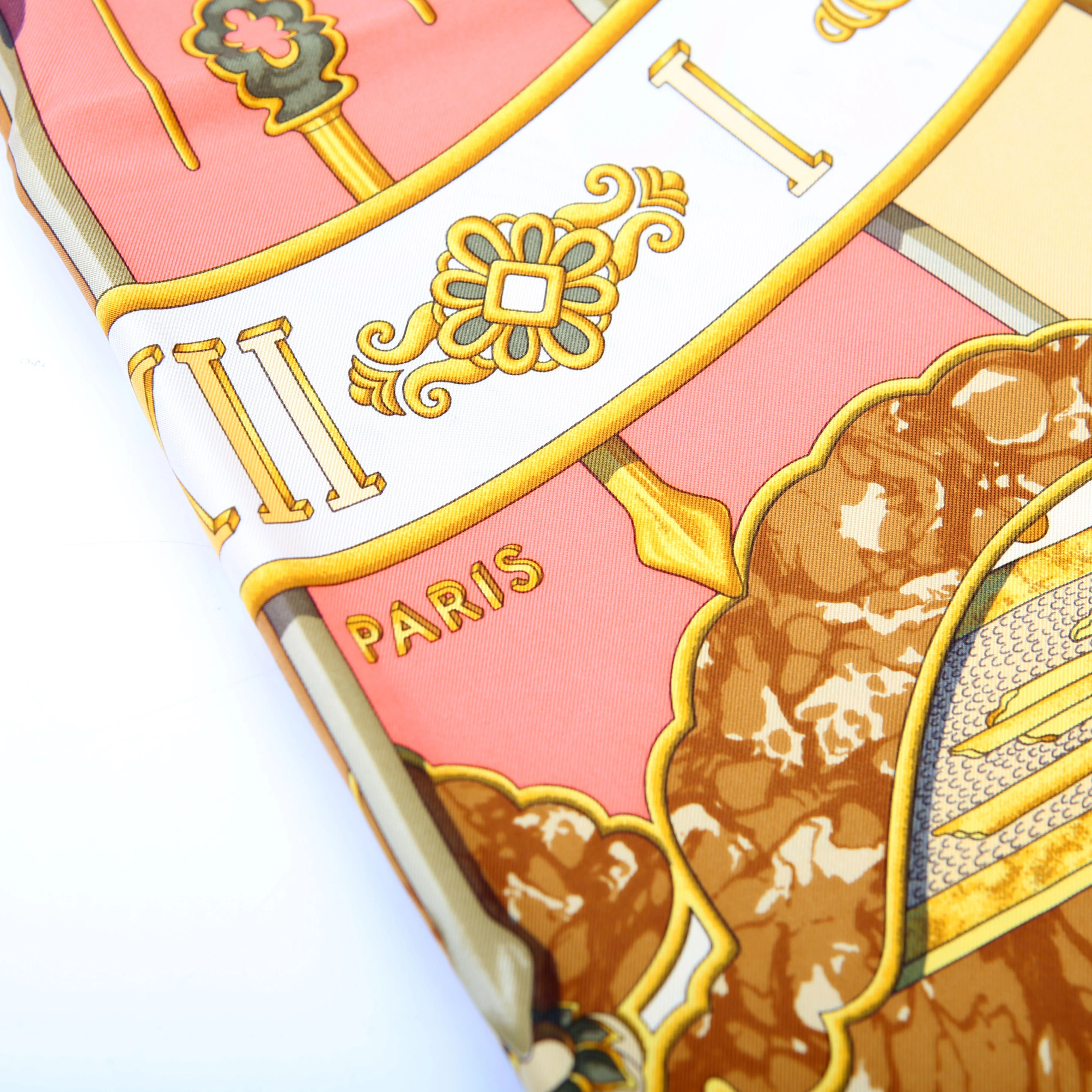 Carpe Diem Silk Scarf Yellow - Image 3