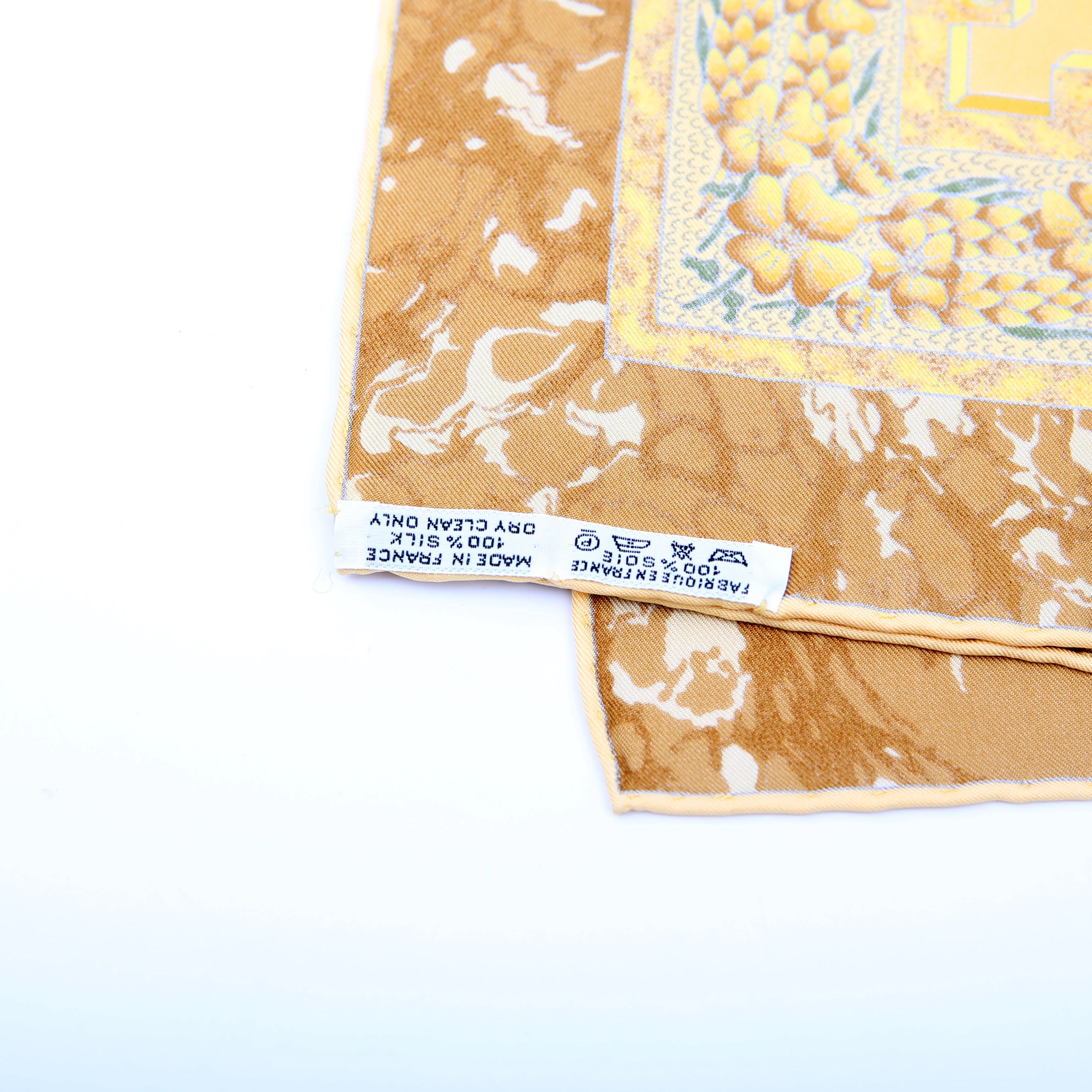 Carpe Diem Silk Scarf Yellow - Image 7