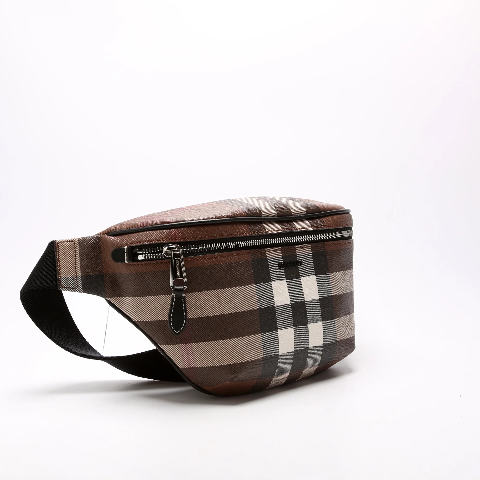 Cason Check E-Canvas Bum Bag - Image 2