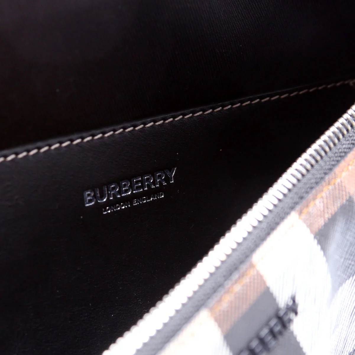 Cason Check E-Canvas Bum Bag - Image 7