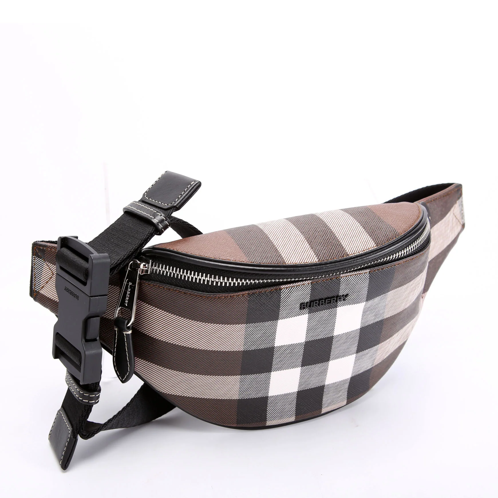 Cason Mini E-Canvas Check Belt Bag - Image 2