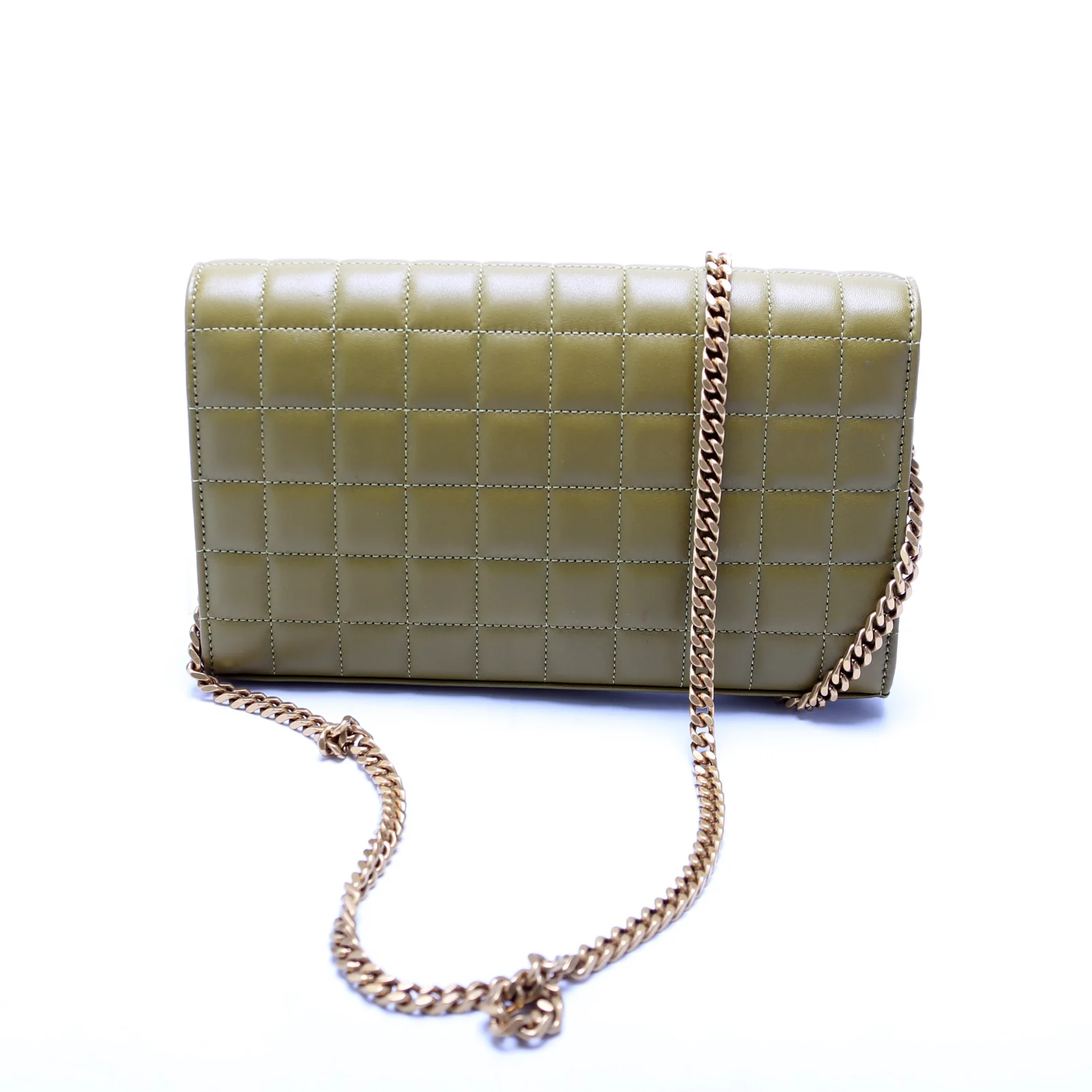 Cassandra Chain Wallet Quilted Lambskin 743346 Green - Image 3