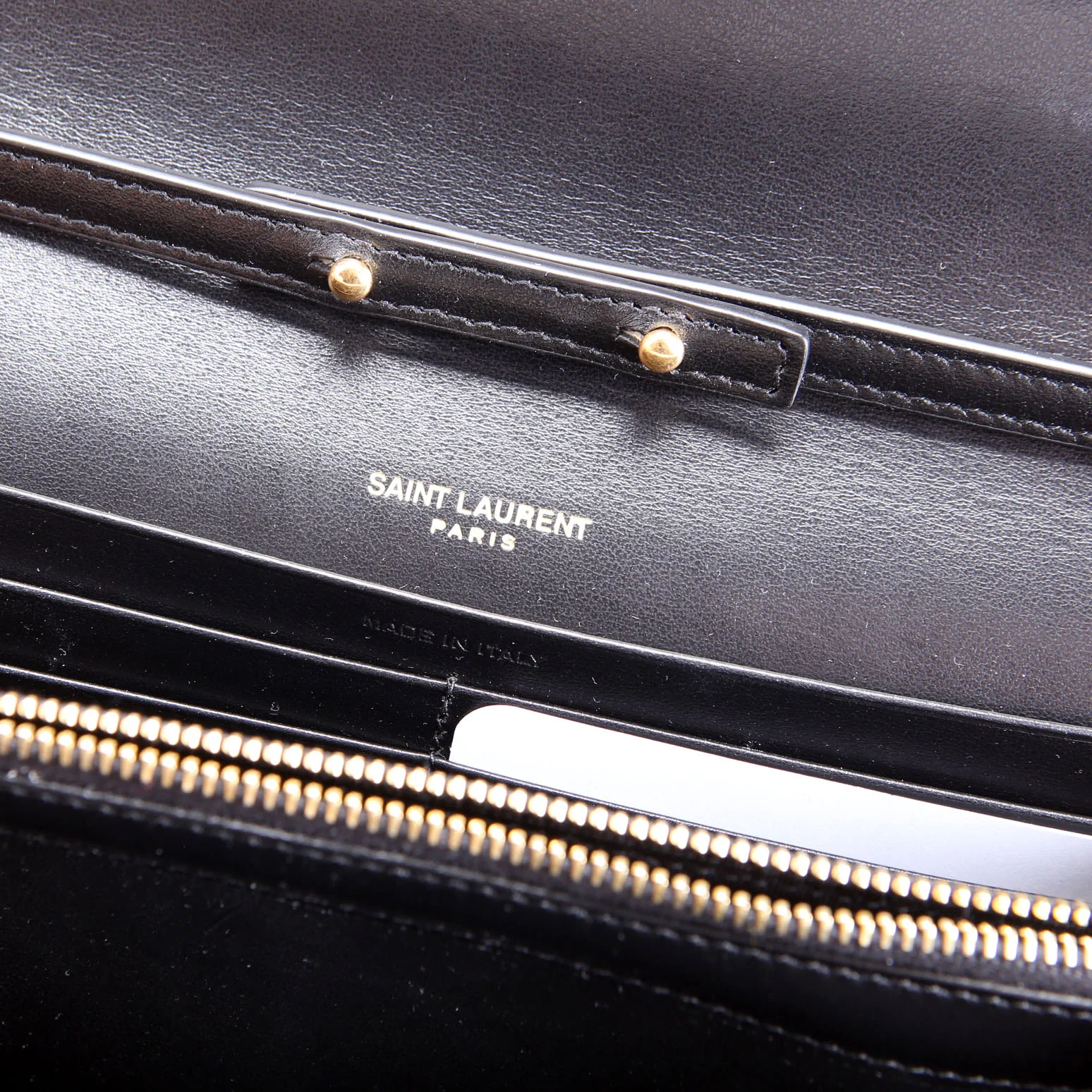 Cassandre Chain Wallet Crocodile Embossed 747464 Black - Image 8