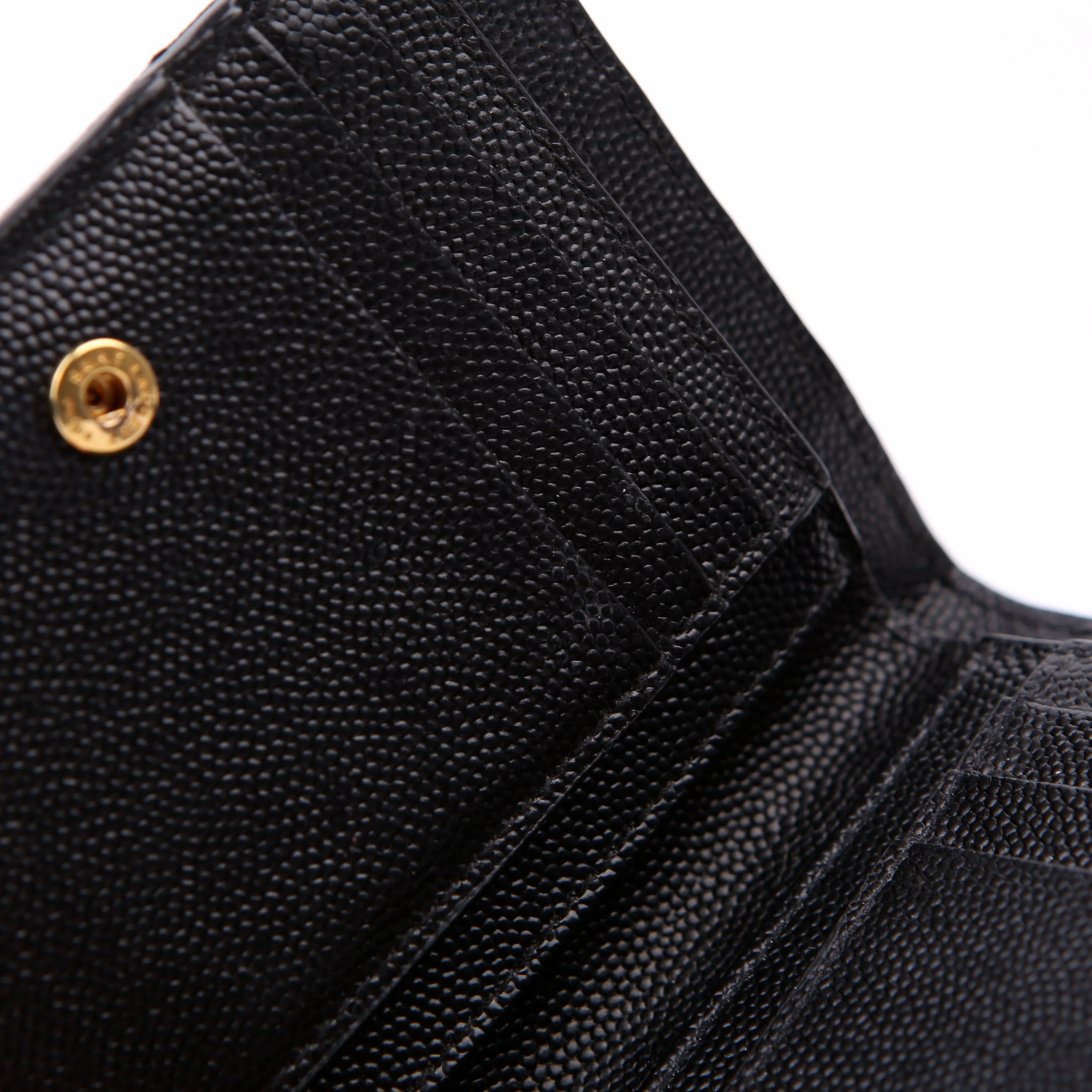 Cassandre Grain De Poudre Compact Zip Around Wallet Black - Image 15