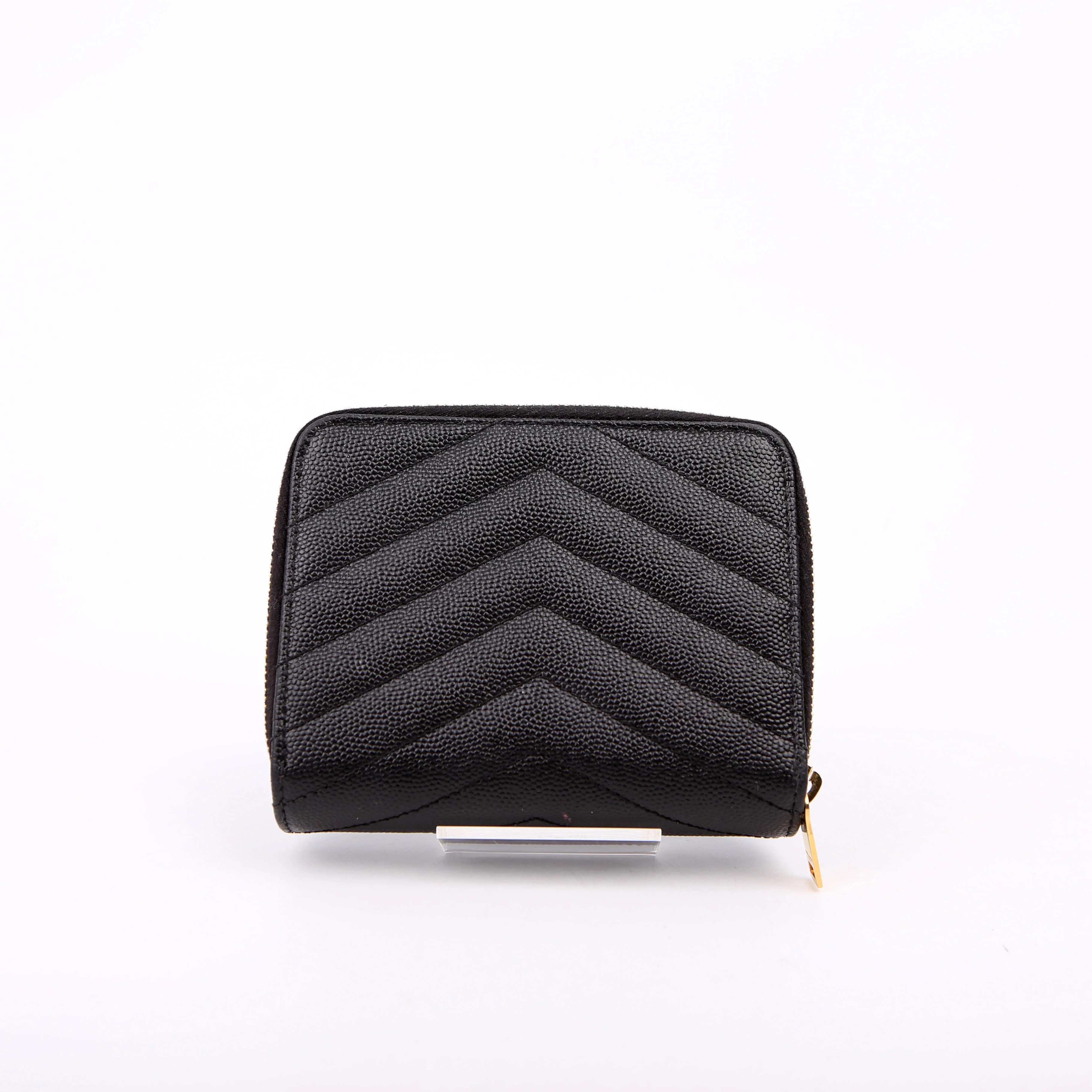 Cassandre Grain De Poudre Compact Zip Around Wallet Black - Image 3