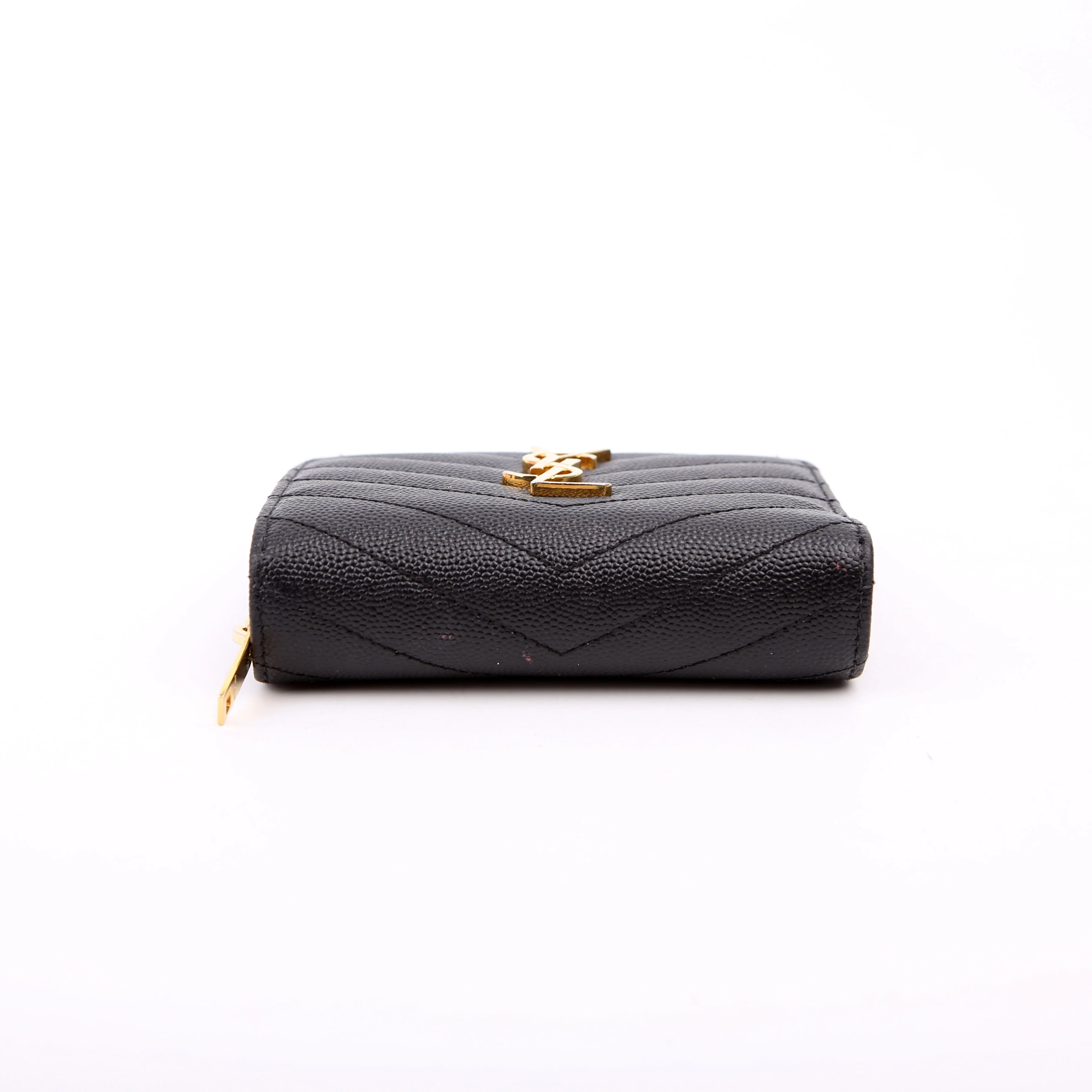Cassandre Grain De Poudre Compact Zip Around Wallet Black - Image 4