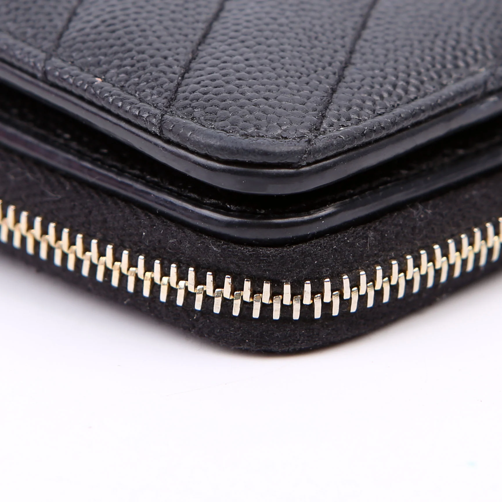Cassandre Grain De Poudre Compact Zip Around Wallet Black - Image 7