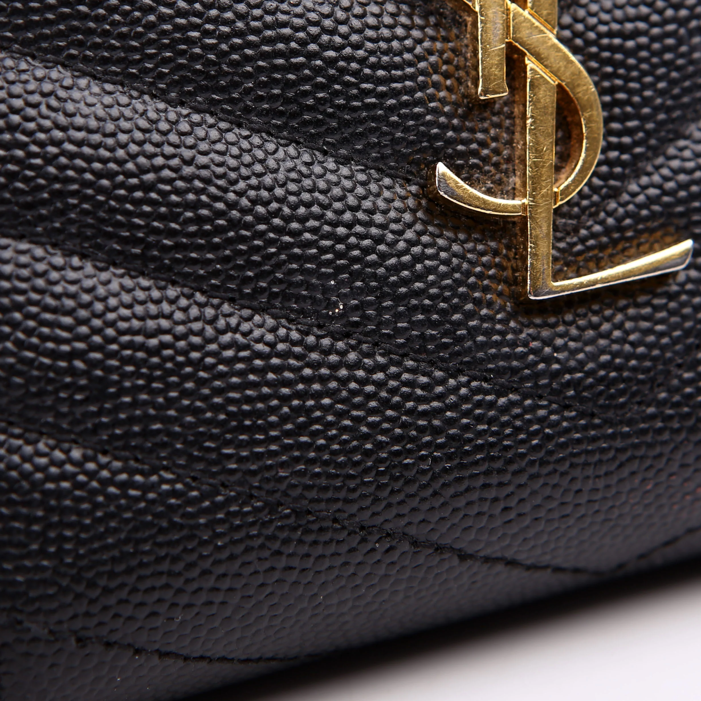 Cassandre Grain De Poudre Compact Zip Around Wallet Black - Image 9