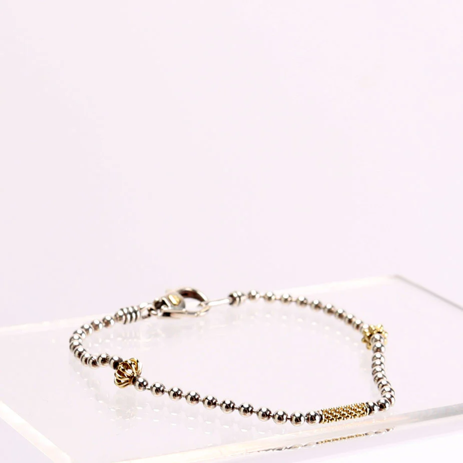 Caviar Icon Two-Tone Beaded Bracelet 925/750 - Image 2
