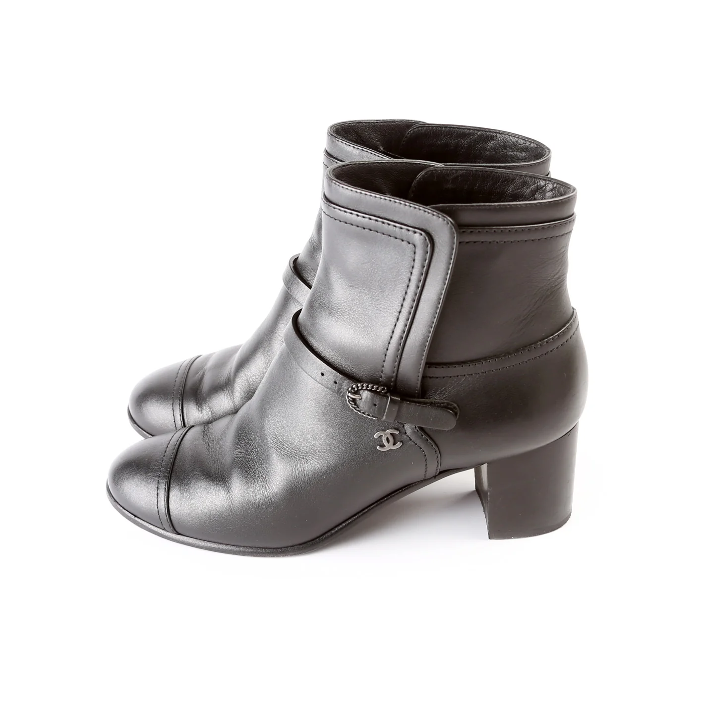 CC Cap Toe Ankle Booties Size 37 - Image 3