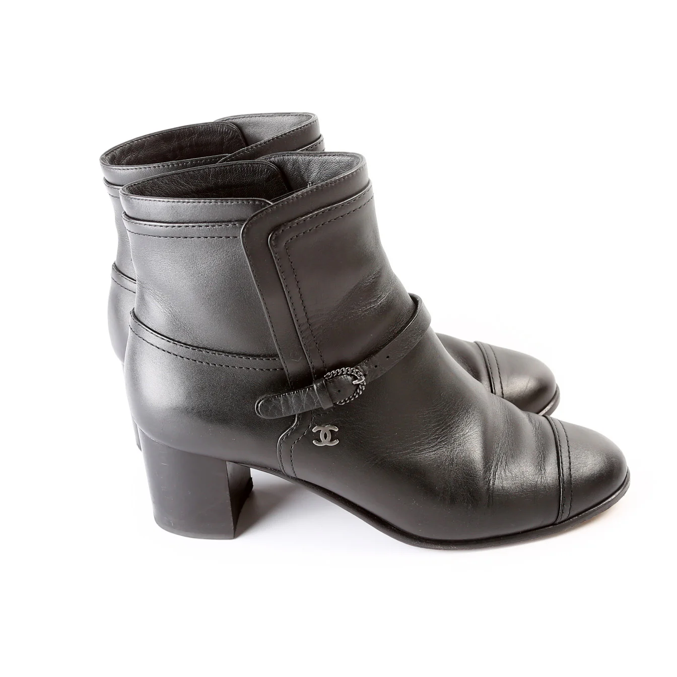 CC Cap Toe Ankle Booties Size 37 - Image 5