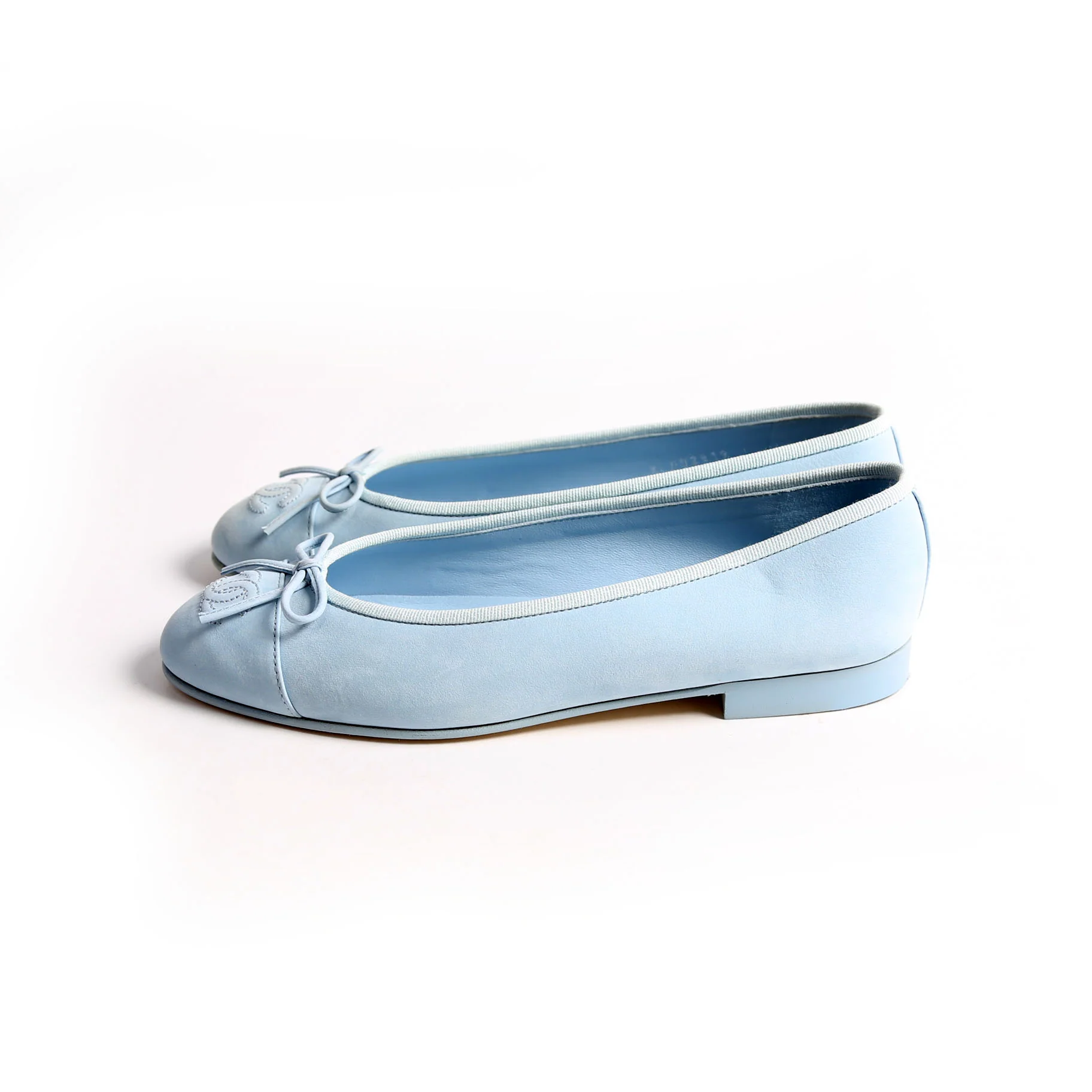 CC Cap Toe Ballet Flats Size 36.5 Blue - Image 3