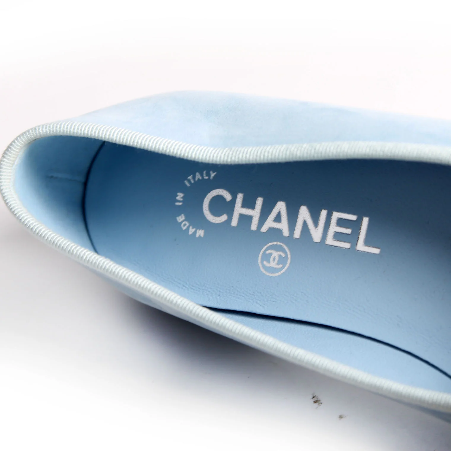 CC Cap Toe Ballet Flats Size 36.5 Blue - Image 7