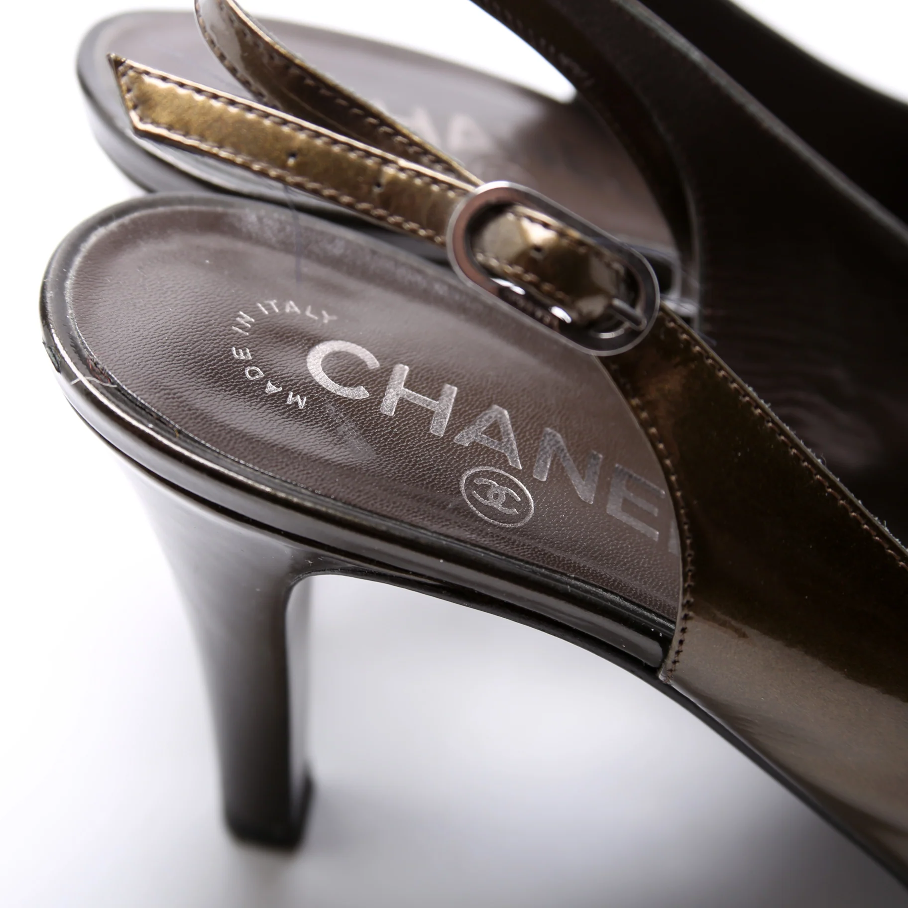 CC Cap Toe Slingback Pumps Size 38.5 - Image 6