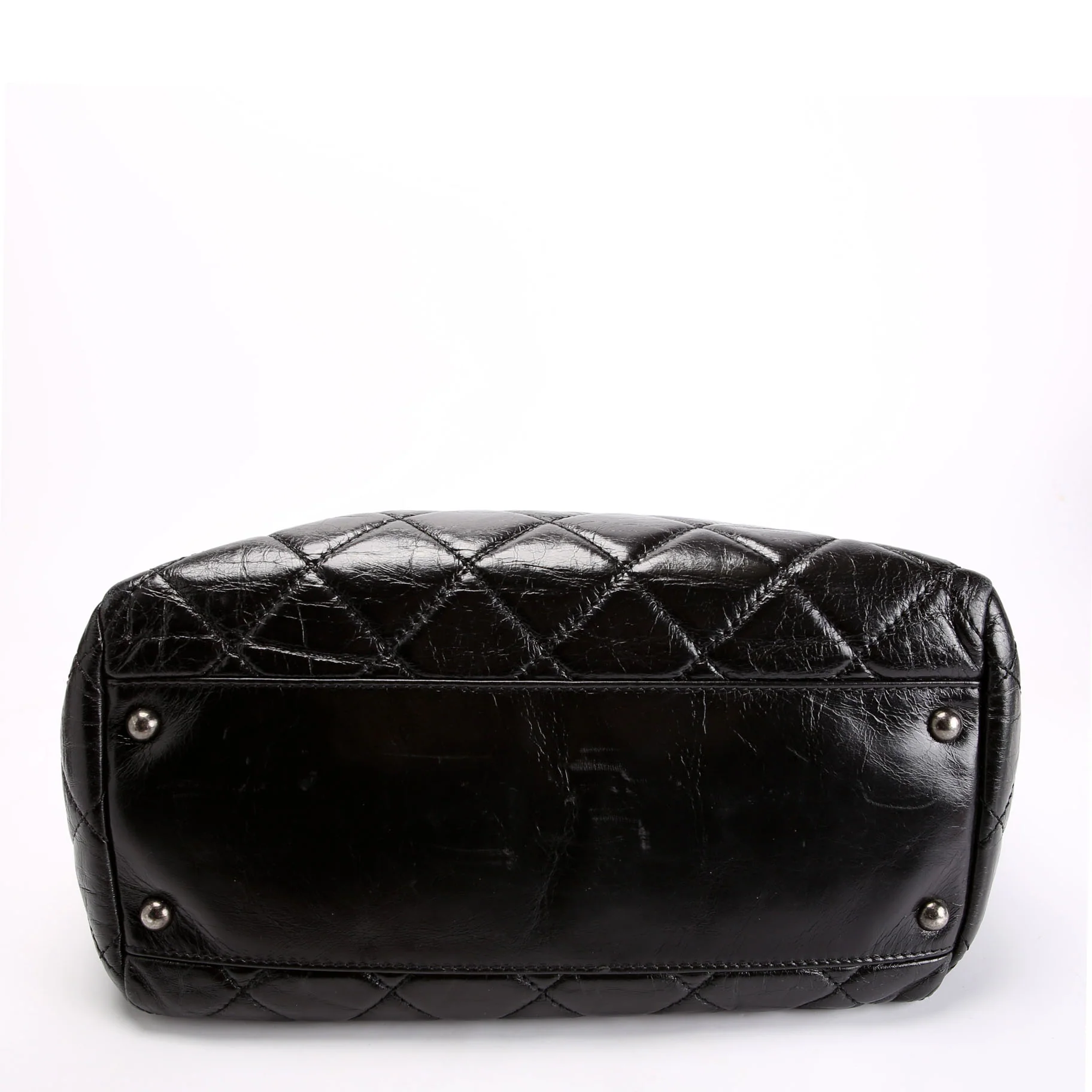 CC Chain Small Shopping Tote Glazed Calfskin 20MM - Image 4