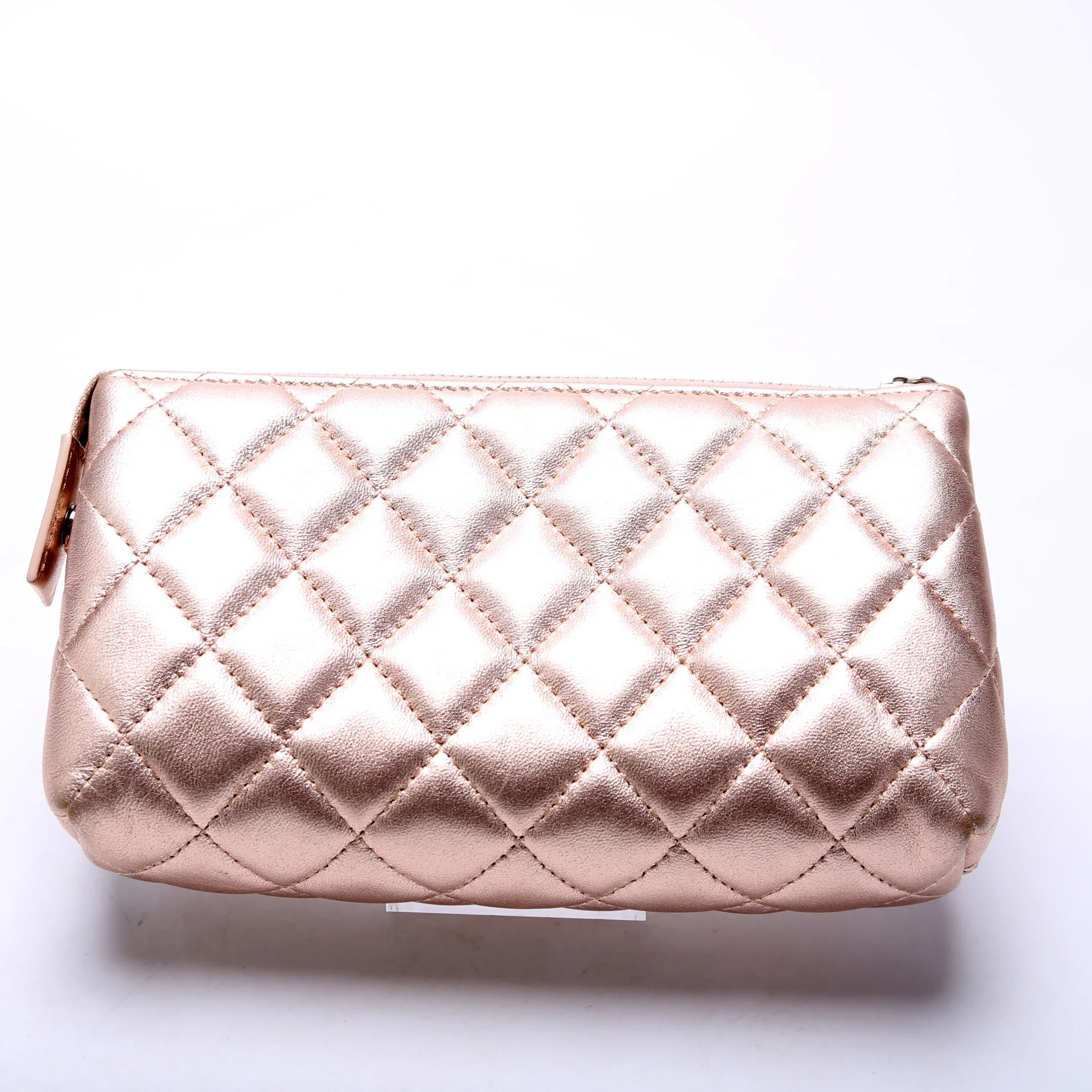 CC Cosmetic Pouch Small Quilted Lambskin 21M - Image 3
