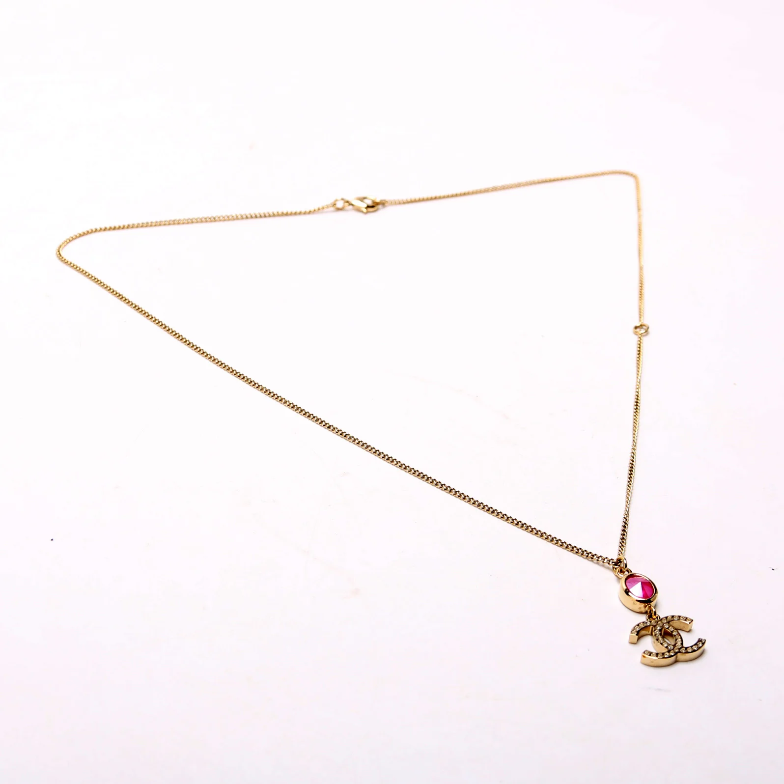 CC Crystal And Stone Drop Necklace - Image 3