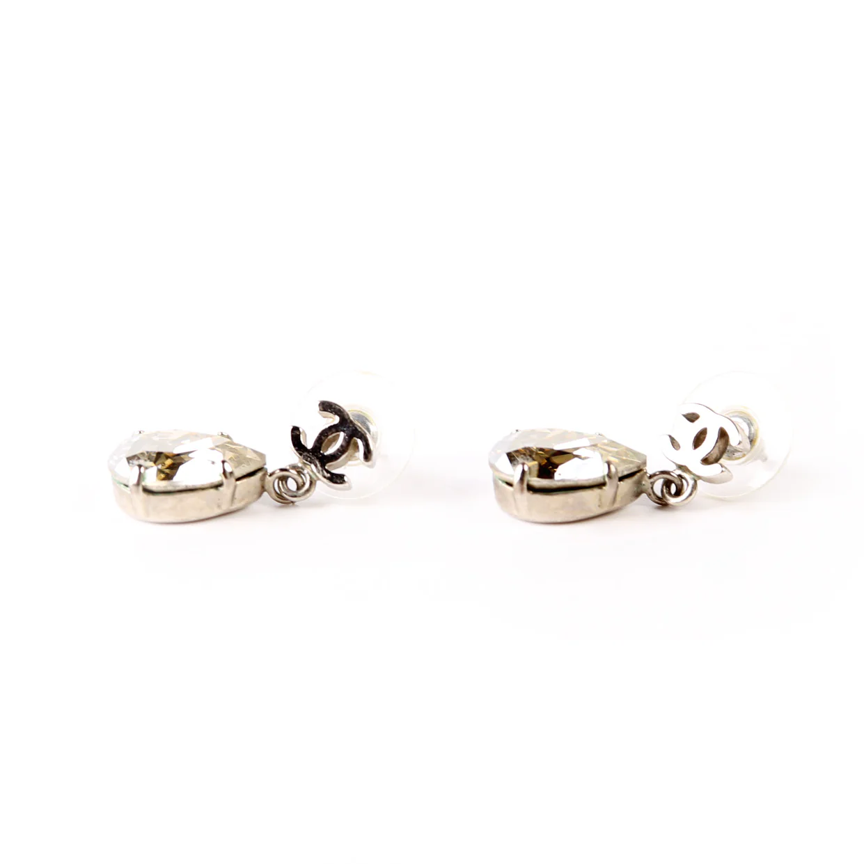 CC Crystal Tear Drop Earrings - Image 3
