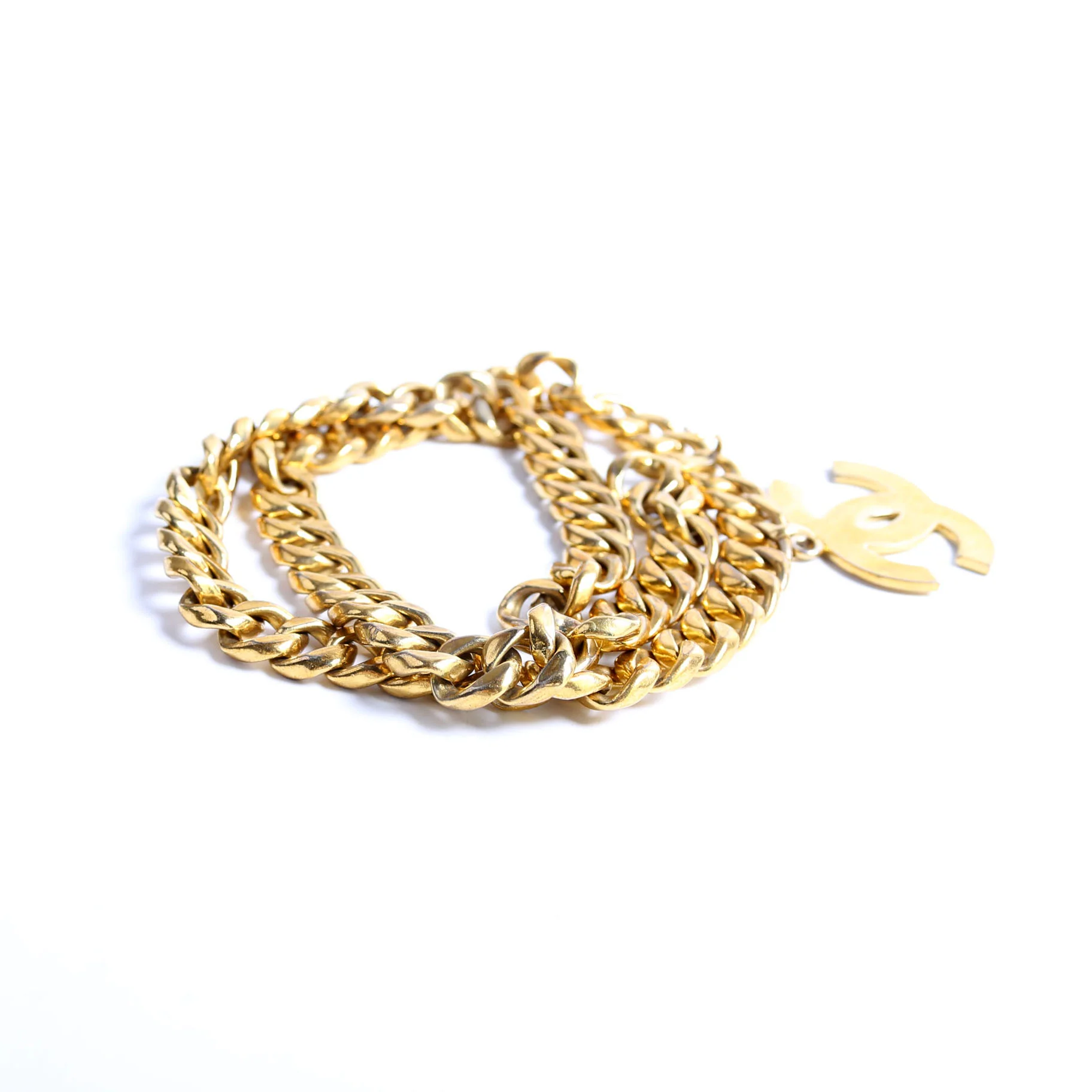 CC Cuban Link Chain Vintage Belt Gold - Image 4