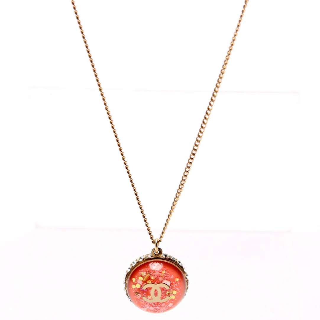CC Dome W/Rhinestones Pendant - Image 2