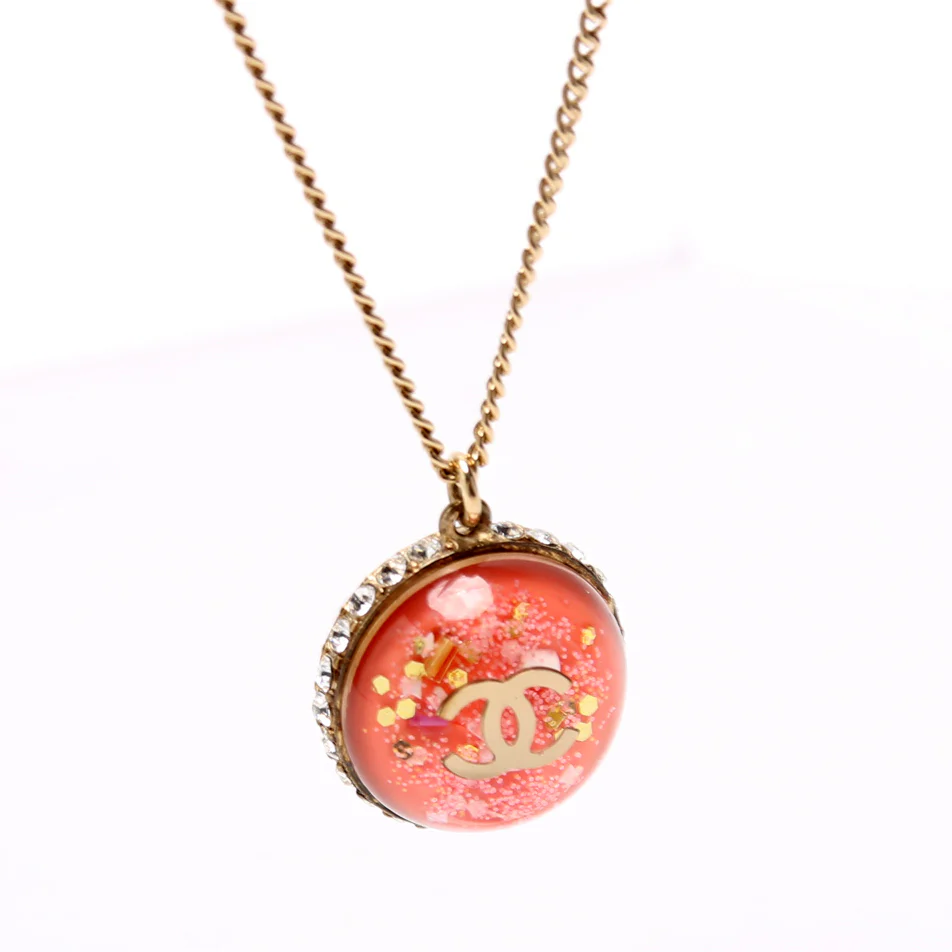 CC Dome W/Rhinestones Pendant - Image 3