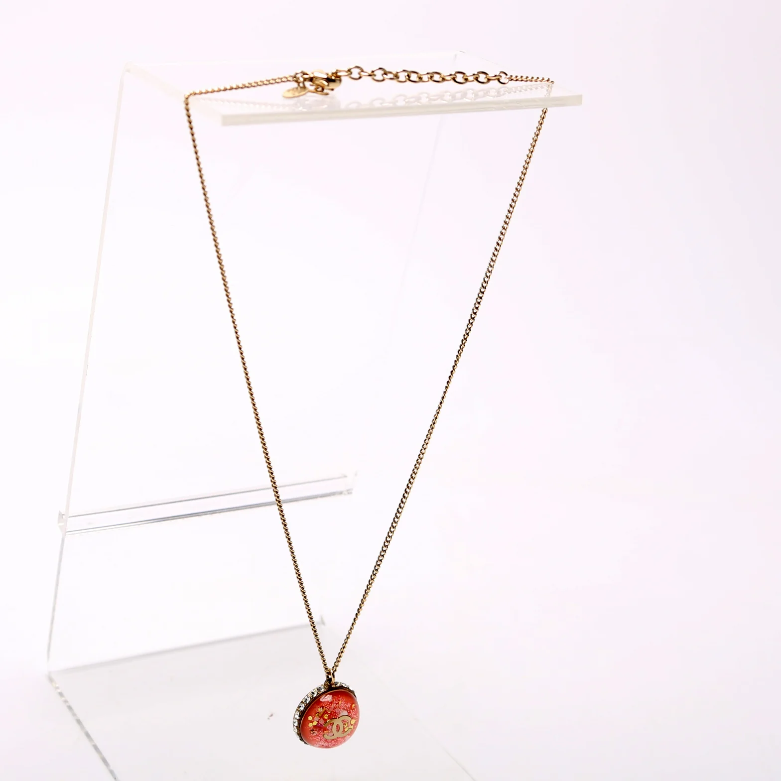 CC Dome W/Rhinestones Pendant - Image 4