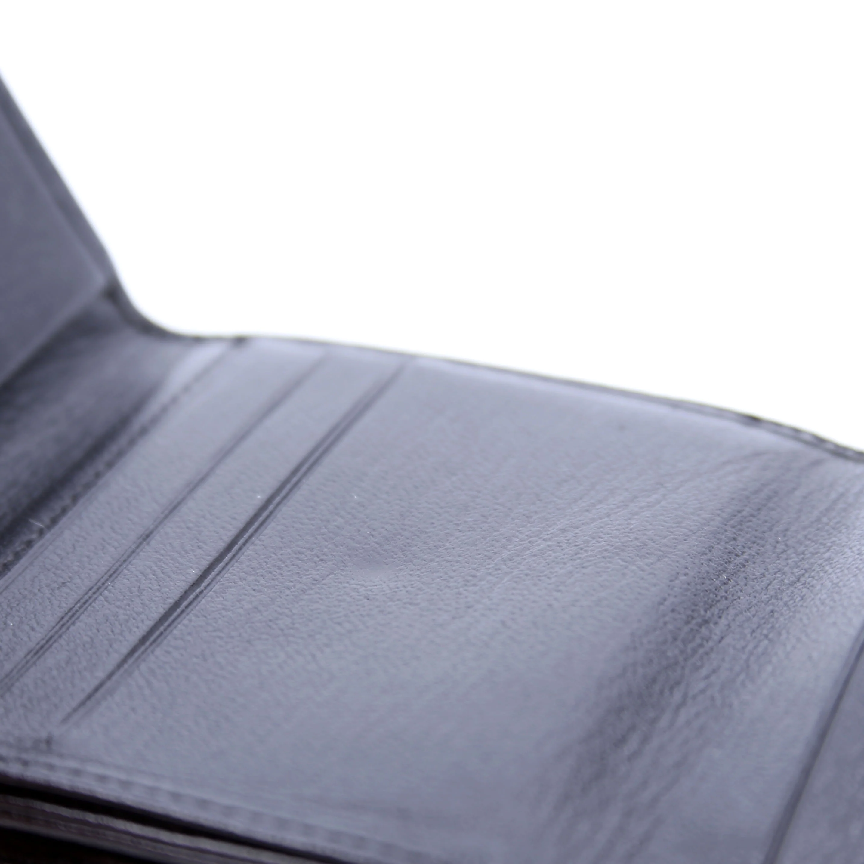 CC Double Sided Compact Wallet Goatskin Black - Image 13