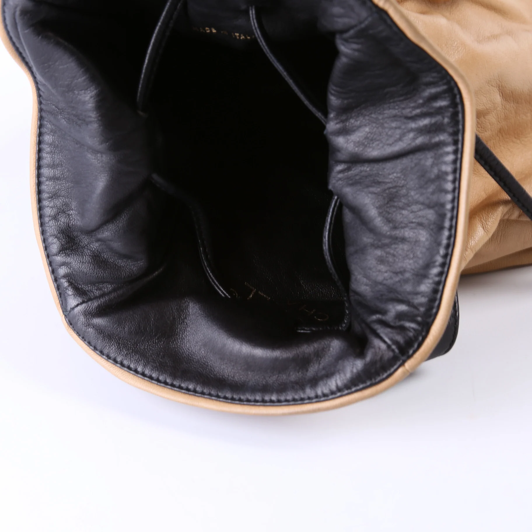CC Drawstring Mini Handbag Lambskin Vintage 5M - Image 9