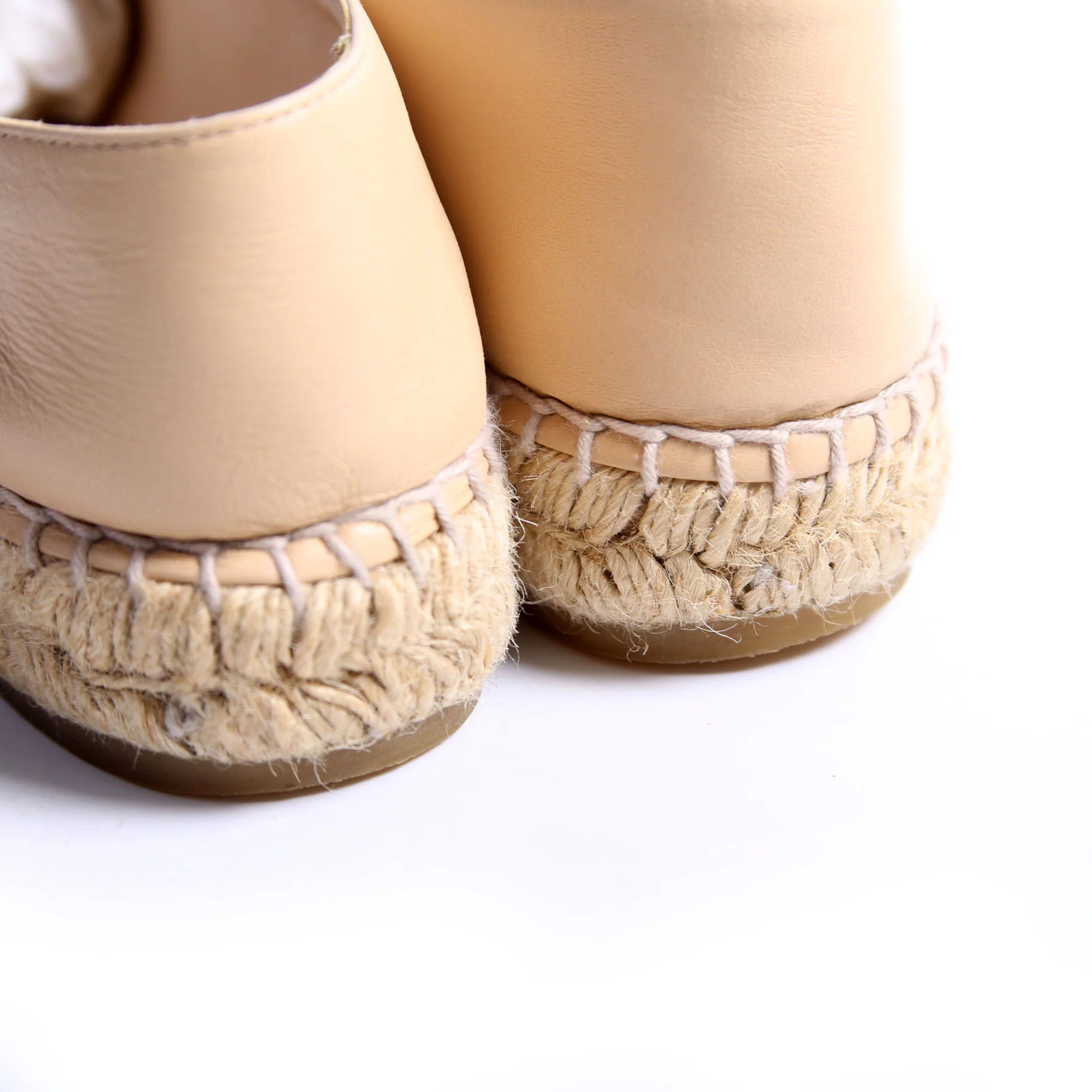 CC Espadrilles Size 36 Tan - Image 8