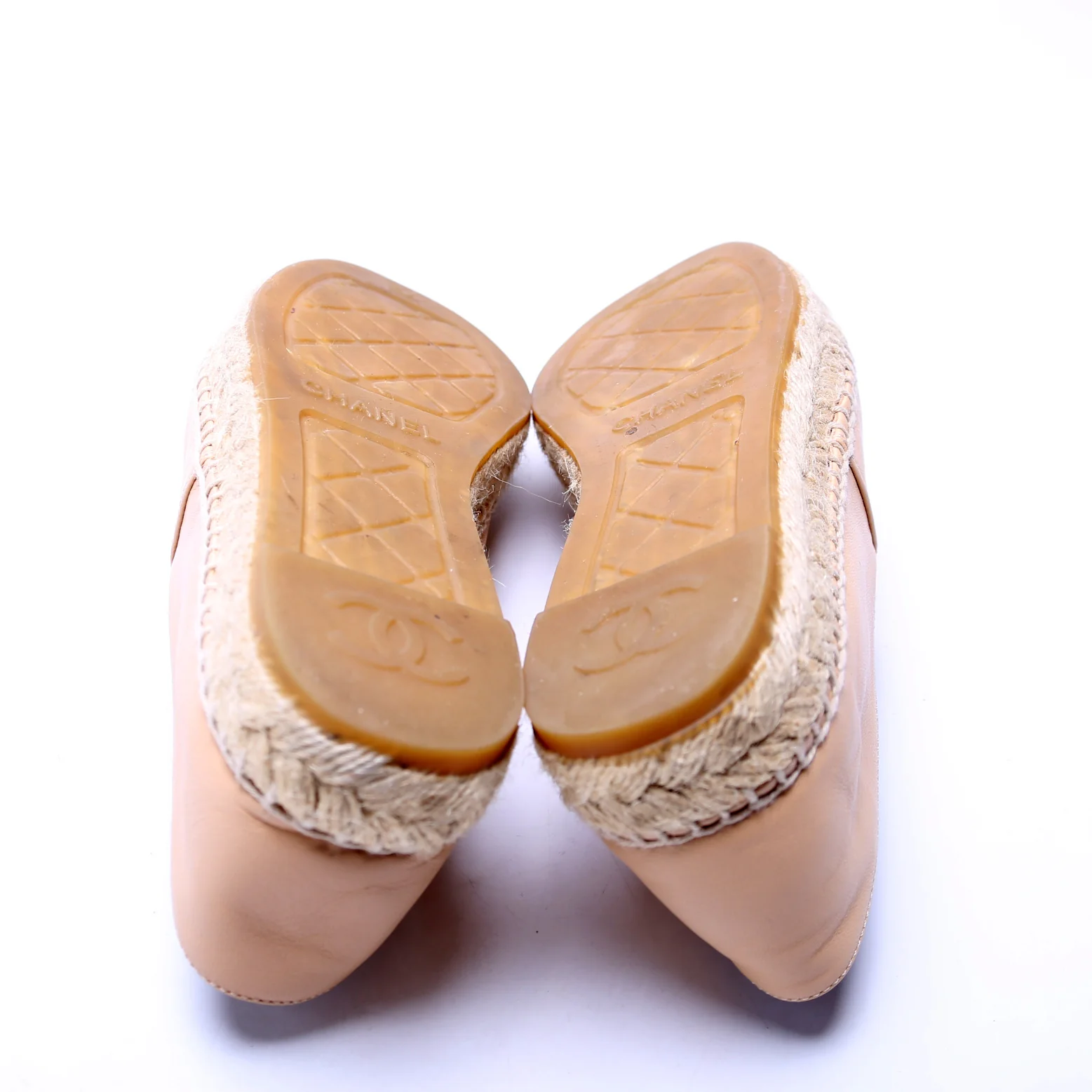CC Espadrilles Size 37 Beige/Black - Image 7