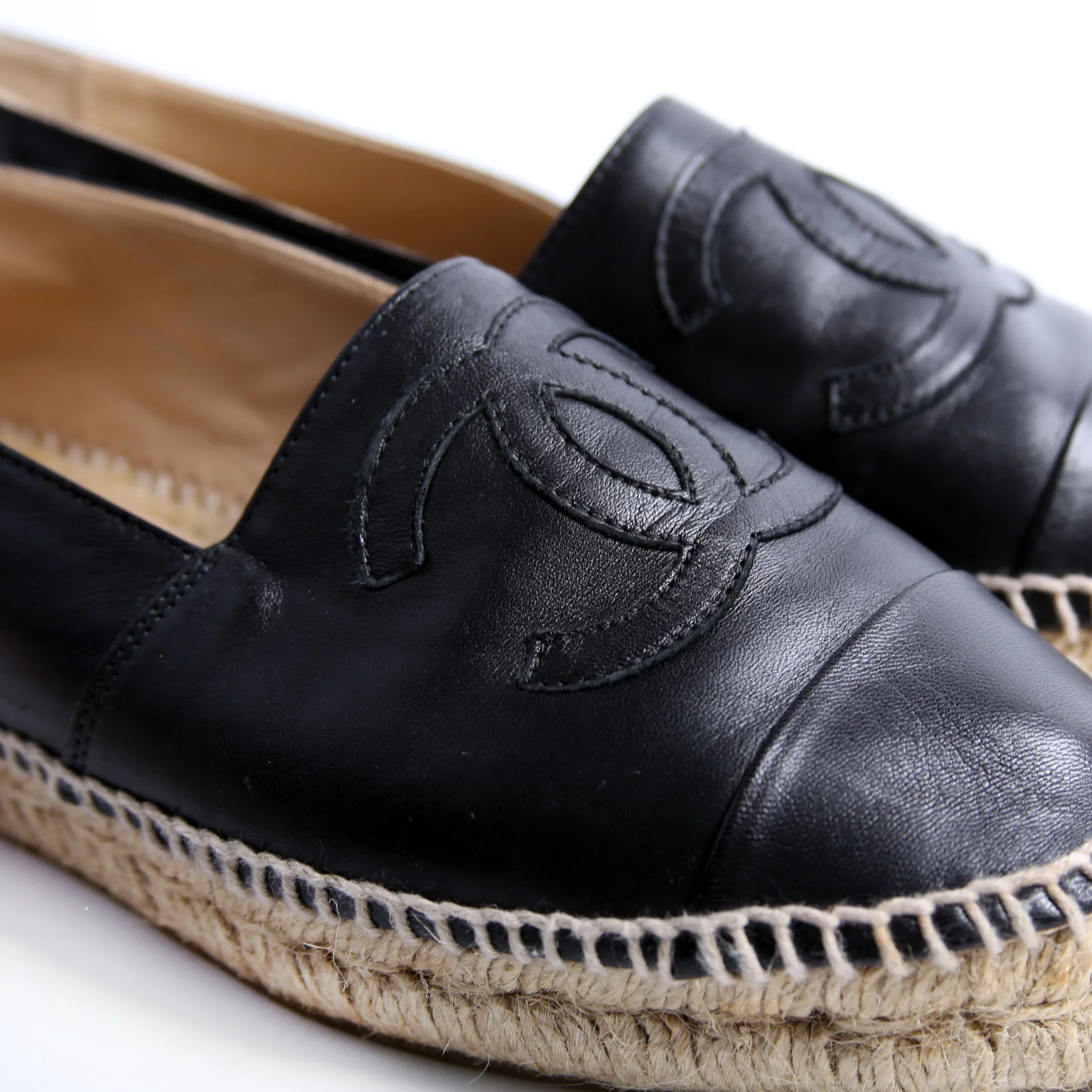 CC Espadrilles Size 37 Black - Image 11