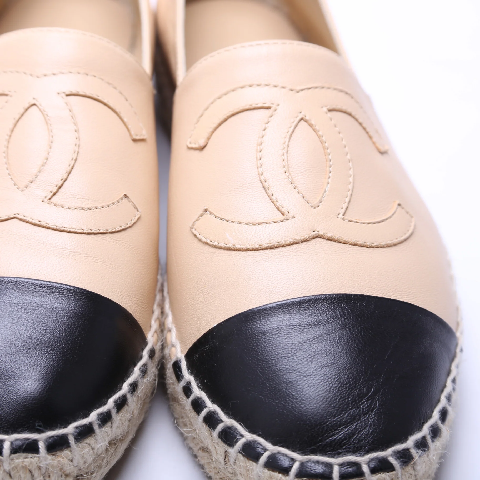 CC Espadrilles Size 38 Tan - Image 3