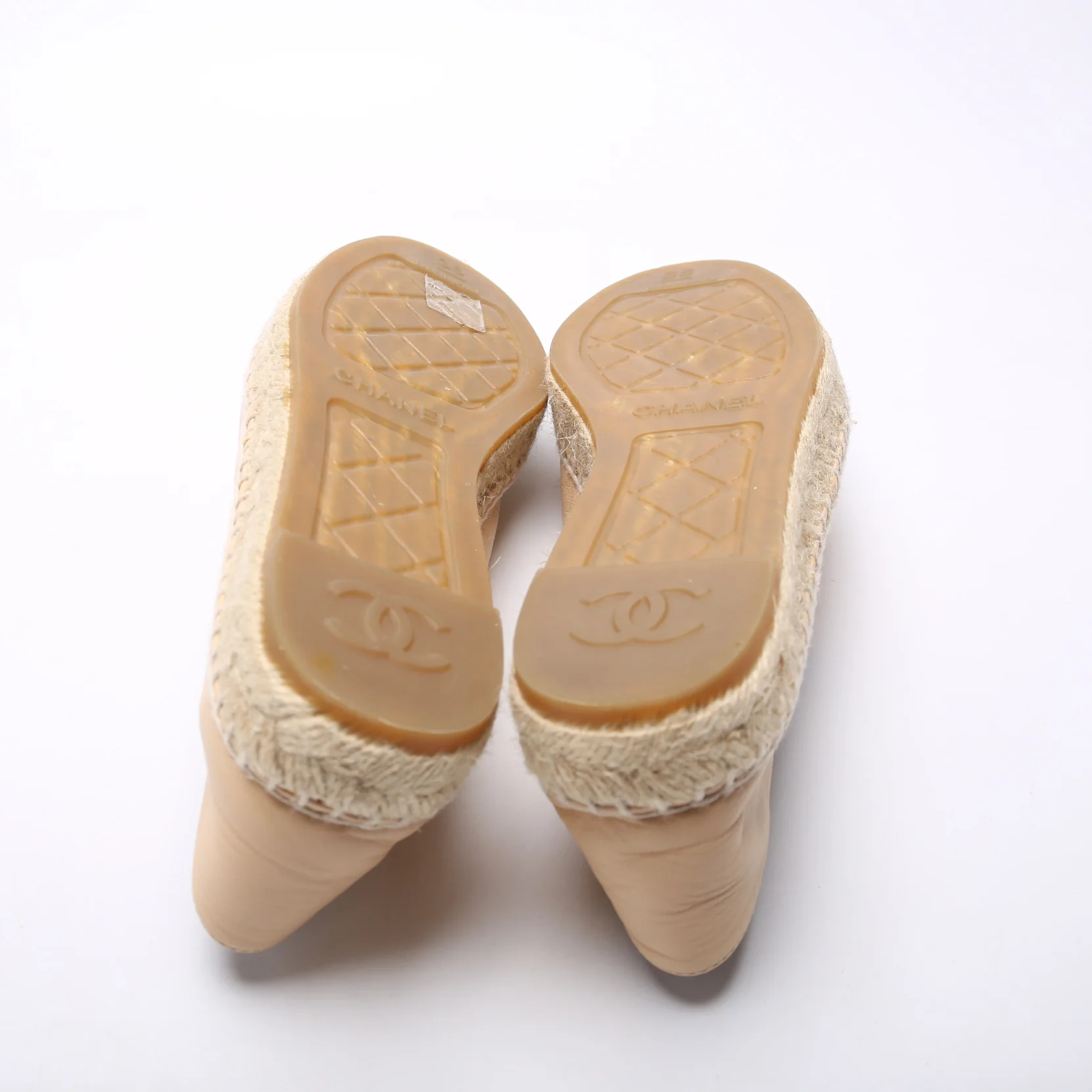 CC Espadrilles Size 38 Tan - Image 7