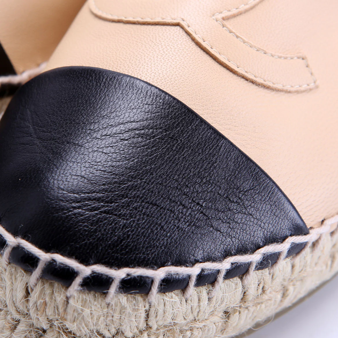CC Espadrilles Size 38 Tan/Black - Image 6