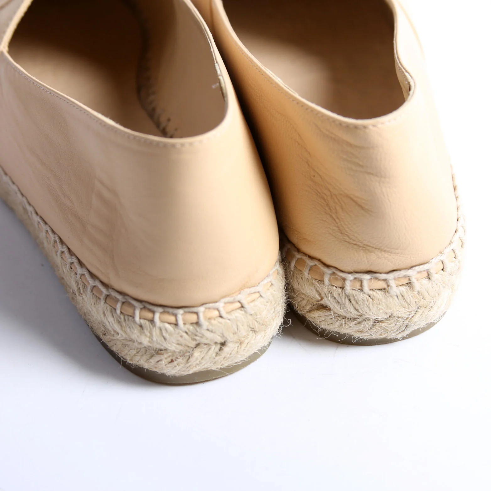 CC Espadrilles Size 38 Tan/Black - Image 8