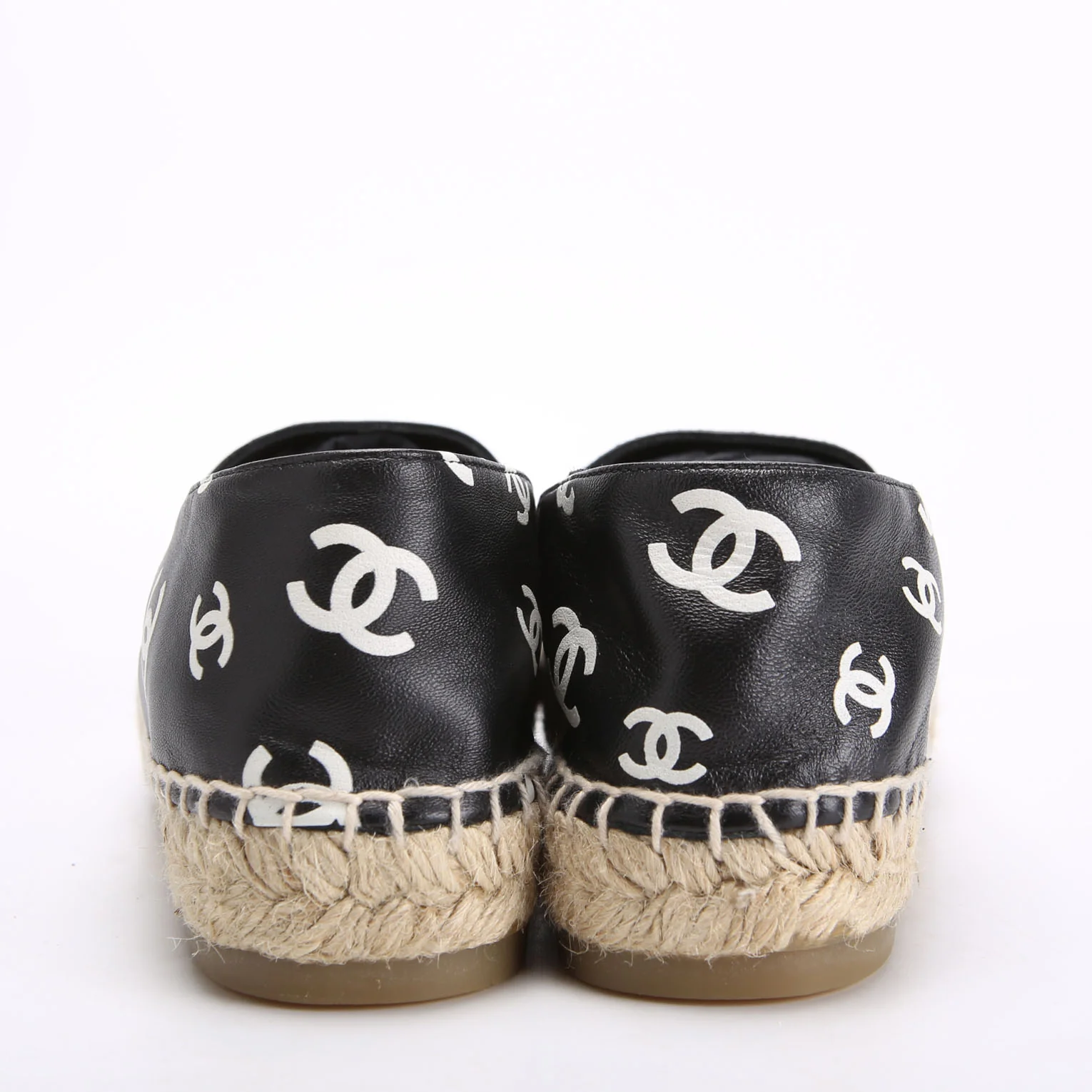 CC Espadrilles Size 39 Black/White - Image 4